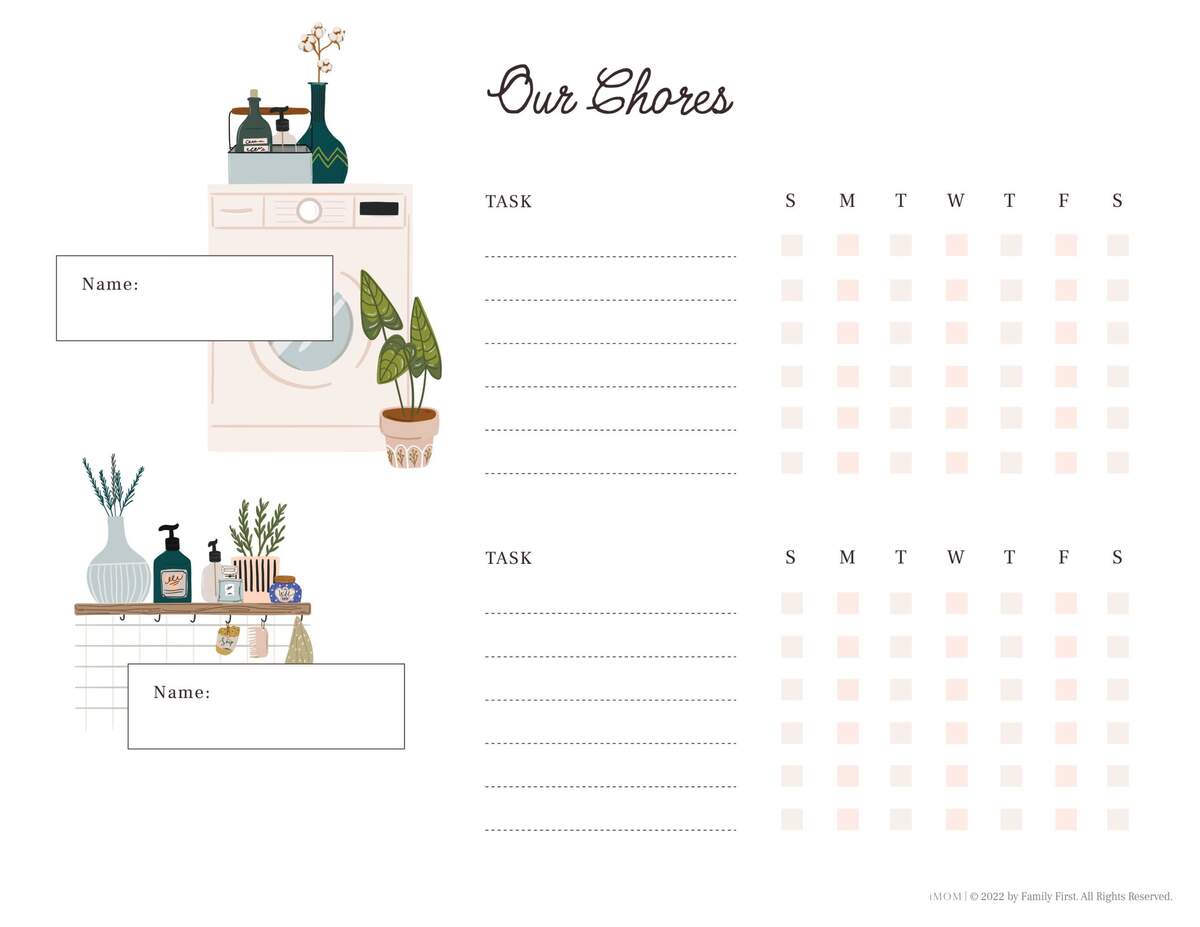 10 Free Printable Chore Charts IMOM 10 Free Printable Chore Charts IMOM