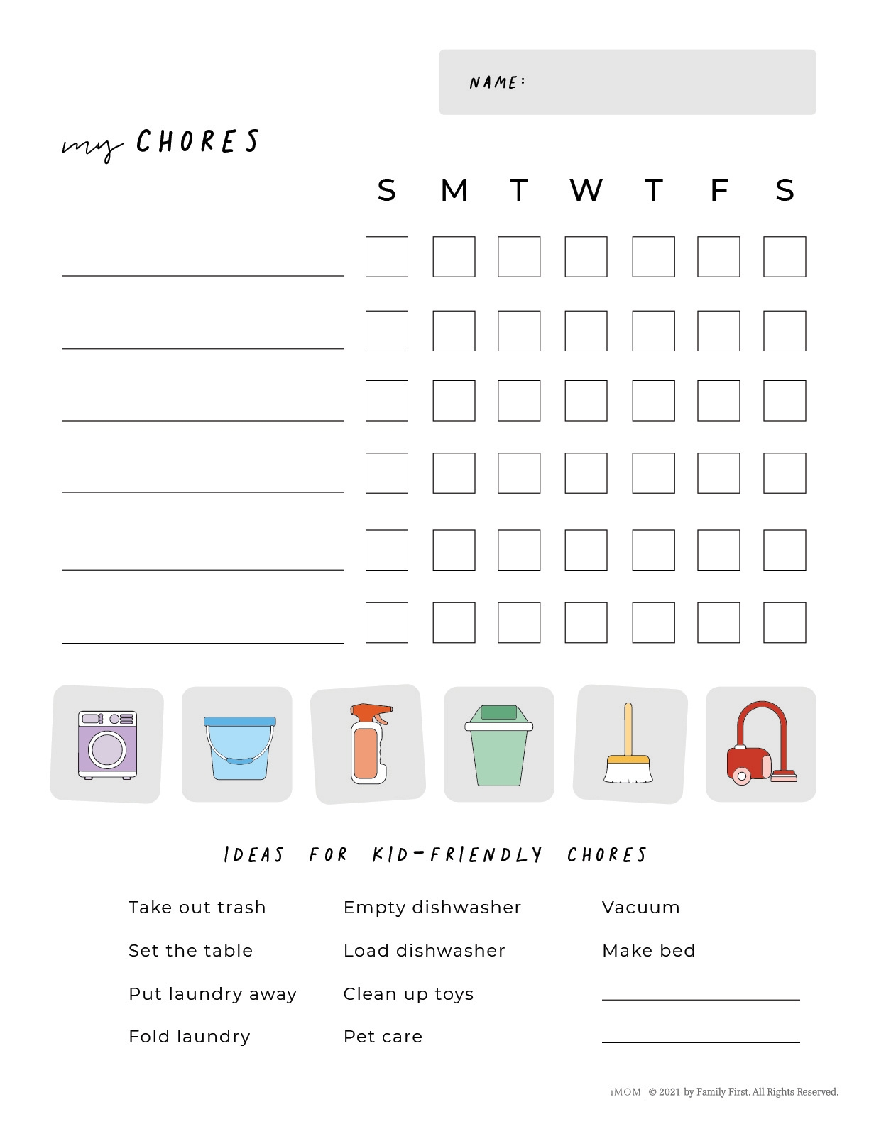 10 Free Printable Chore Charts IMOM 10 Free Printable Chore Charts IMOM