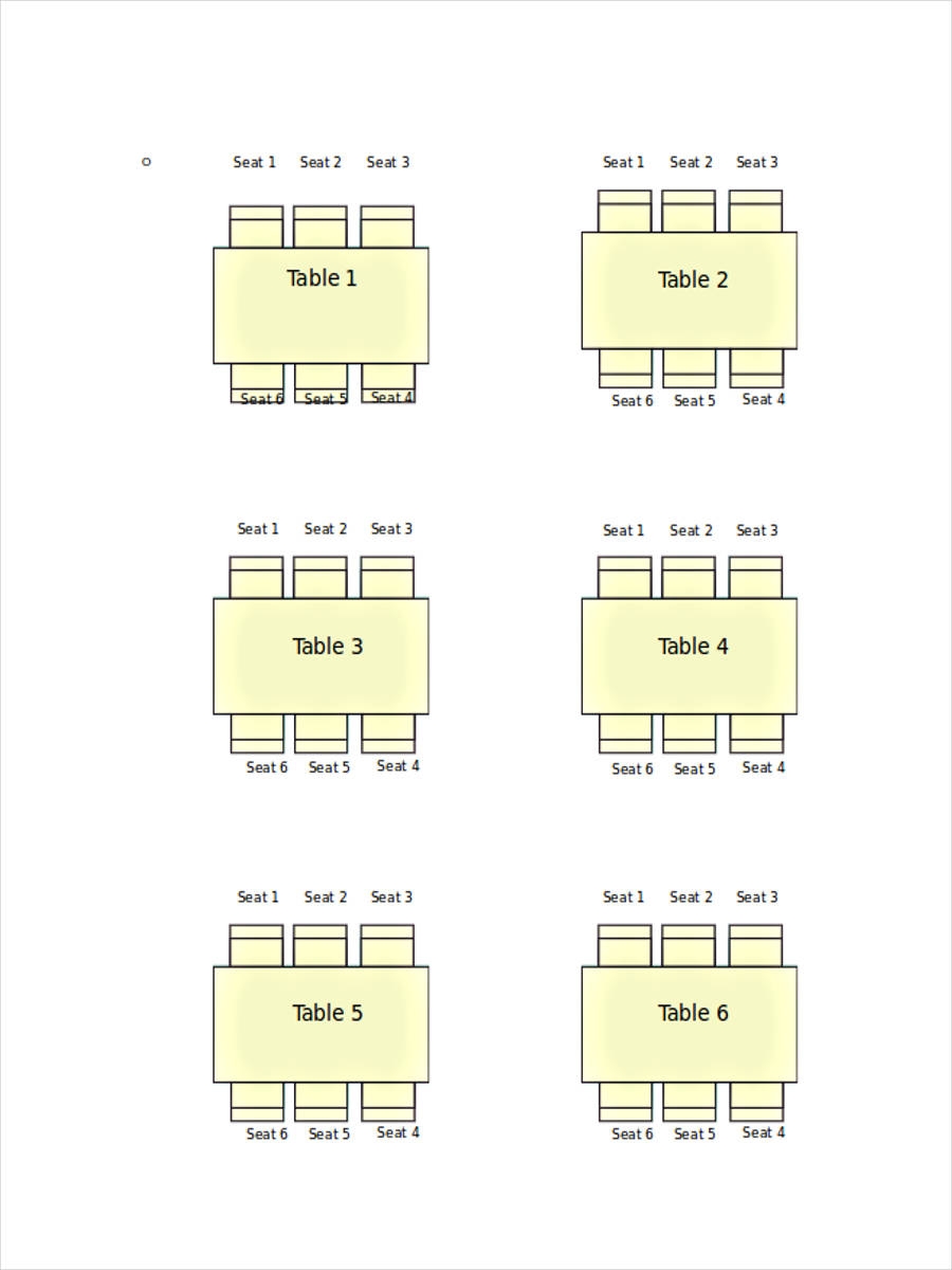 12 Seating Chart Examples To Download