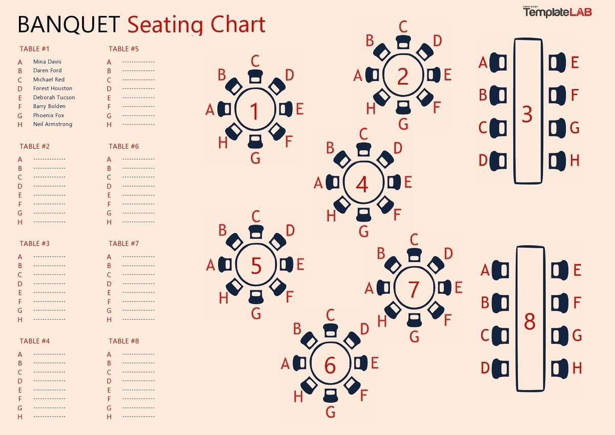 19 Great Seating Chart Templates Wedding Classroom More
