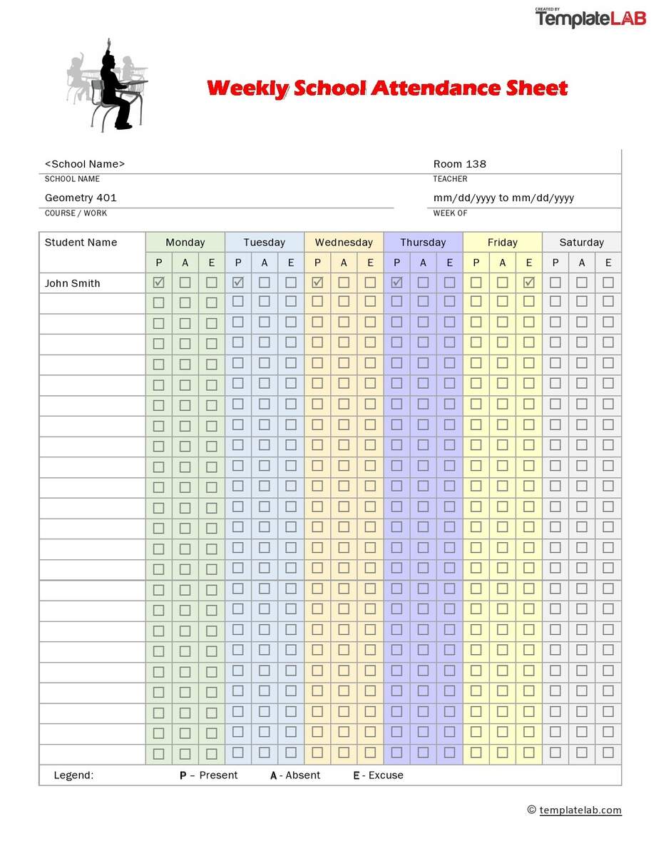 23 Free Printable Attendance Sheet Templates Word Excel 23 Free Printable Attendance Sheet Templates Word Excel