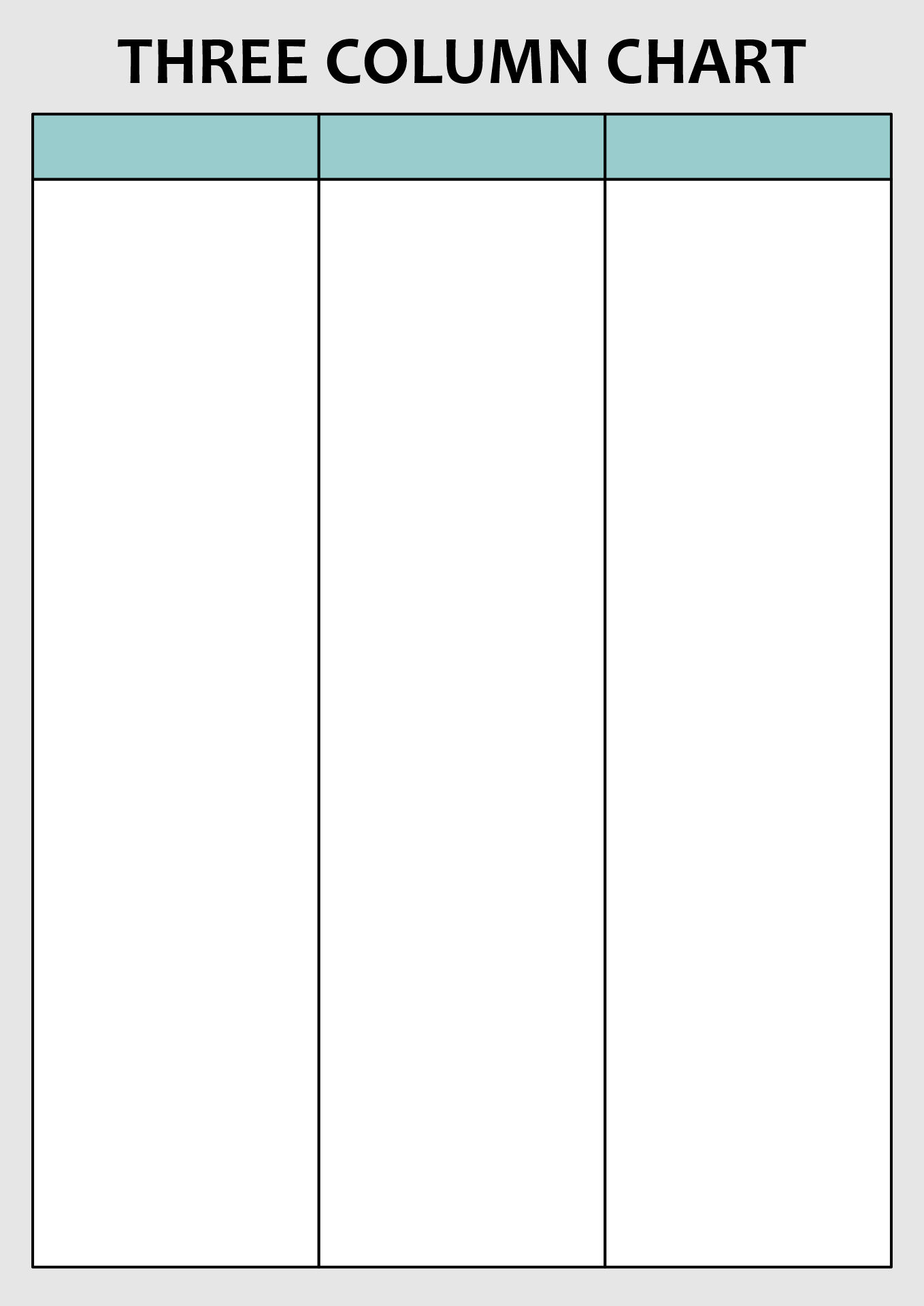3 Column Chart Templates 10 Free PDF Printables Printablee