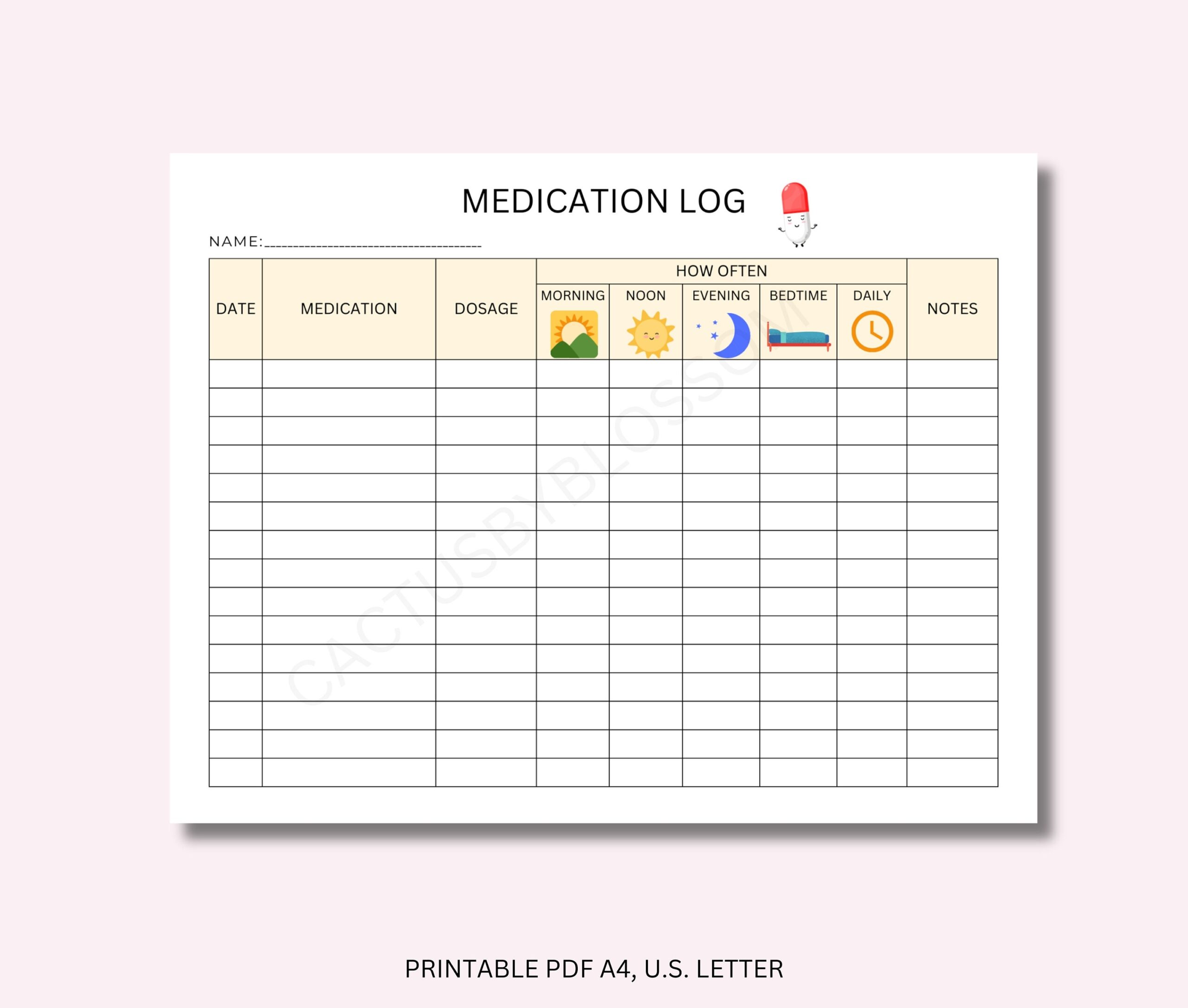 3 Medication Tracker Medication Chart Medication Log Doctor Visit Medication List Nursing Student Caregiver Log Medicine Dosage Tracker Pets Etsy
