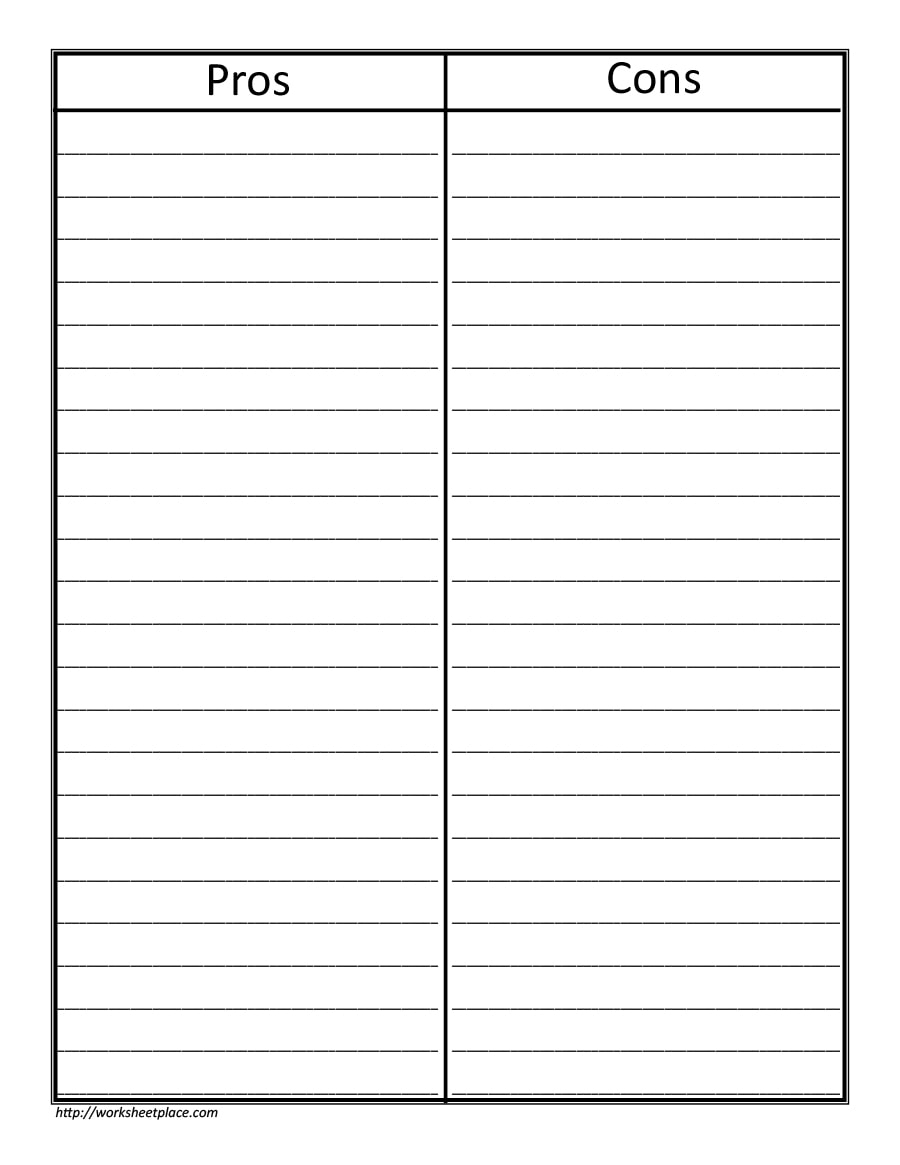 Download Printable Table 2 Column PDF