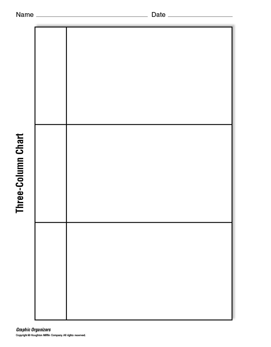 3 Column Chart Templates 10 Free PDF Printables Printablee
