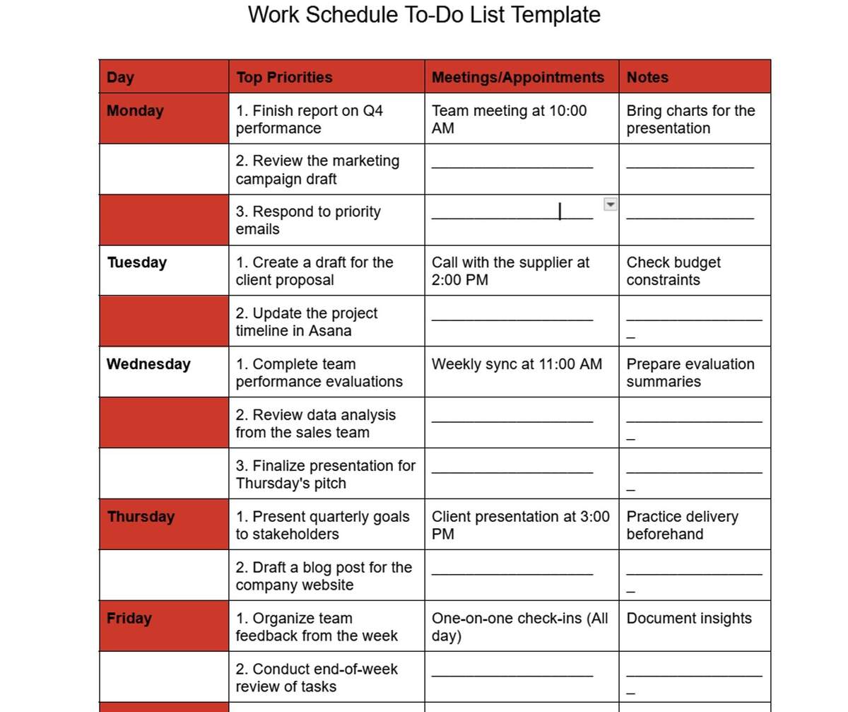 33 Free To Do List Templates Customizable Downloadable