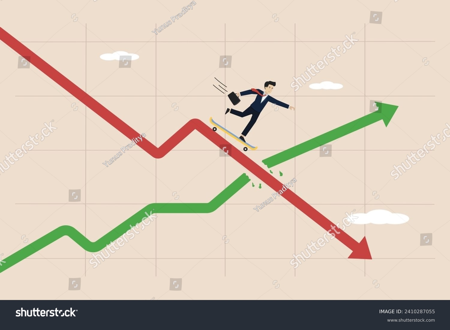 Stagnation Graph Stock Vector Images Alamy
