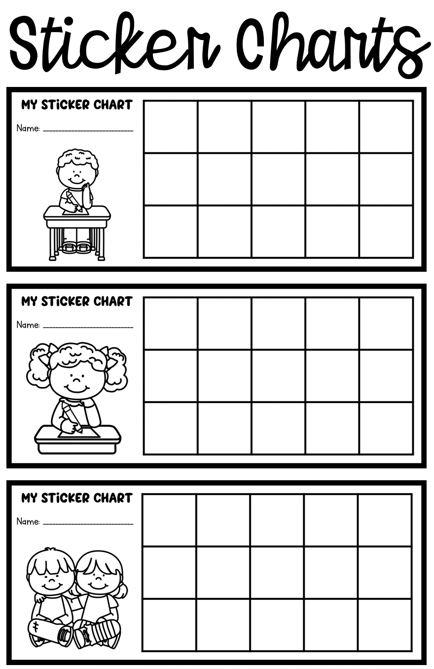7 Sticker Charts Ideas Sticker Chart Behaviour Chart Classroom Behavior