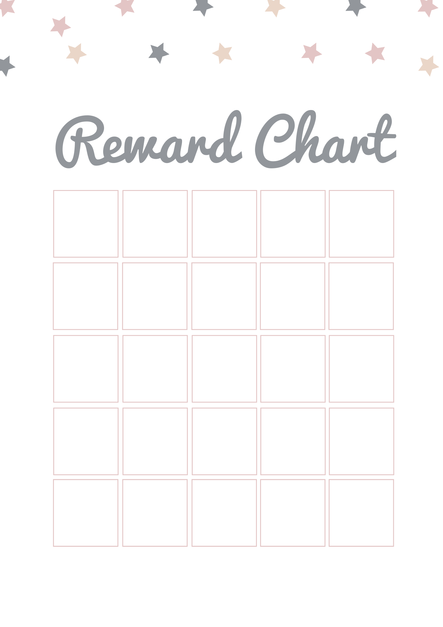 Free Printable Customizable Reward Chart Poster Templates Canva