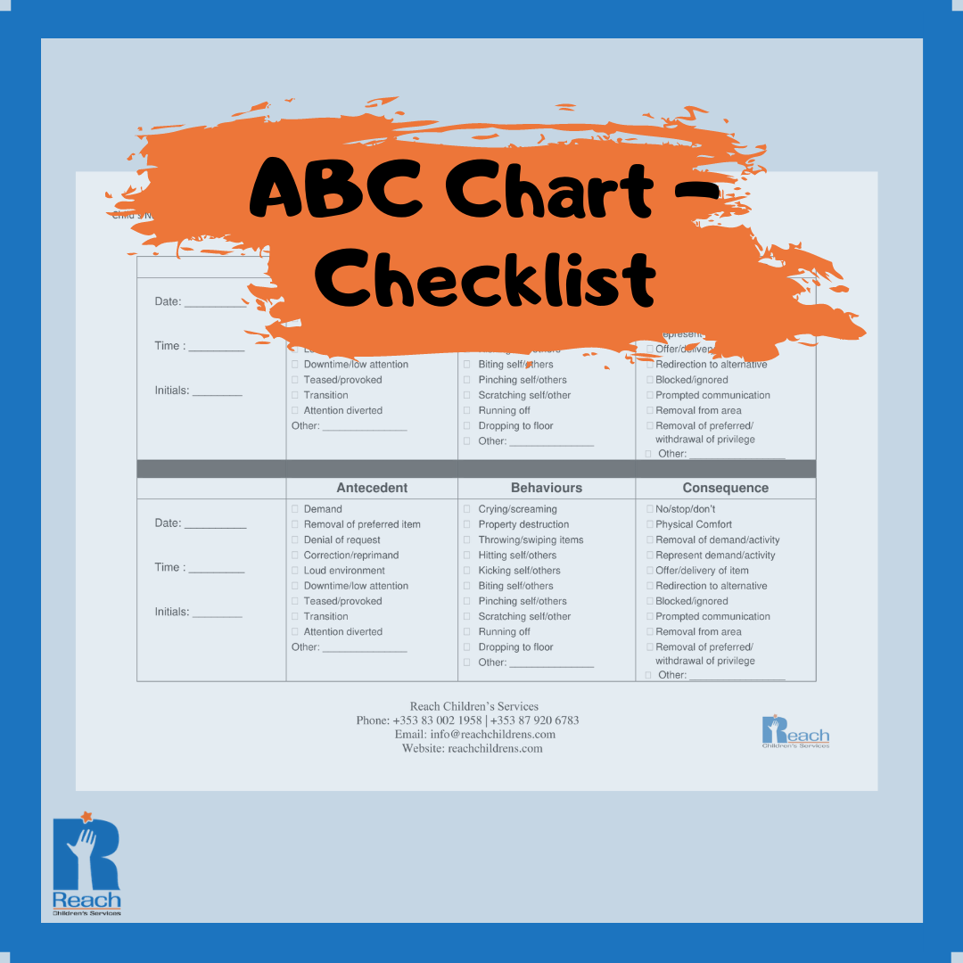 ABC Chart Checklist Reach Children S Services