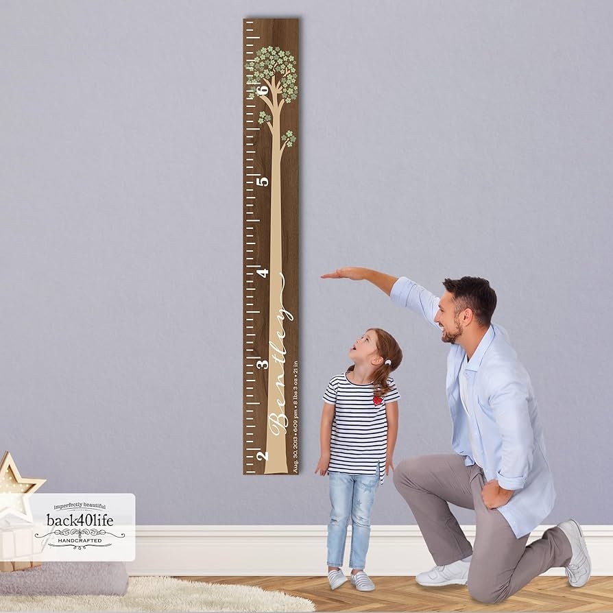 Kids Personalized Cowboy Canvas Growth Chart Boys Bedroom Decor Nursery Wall Decor Etsy