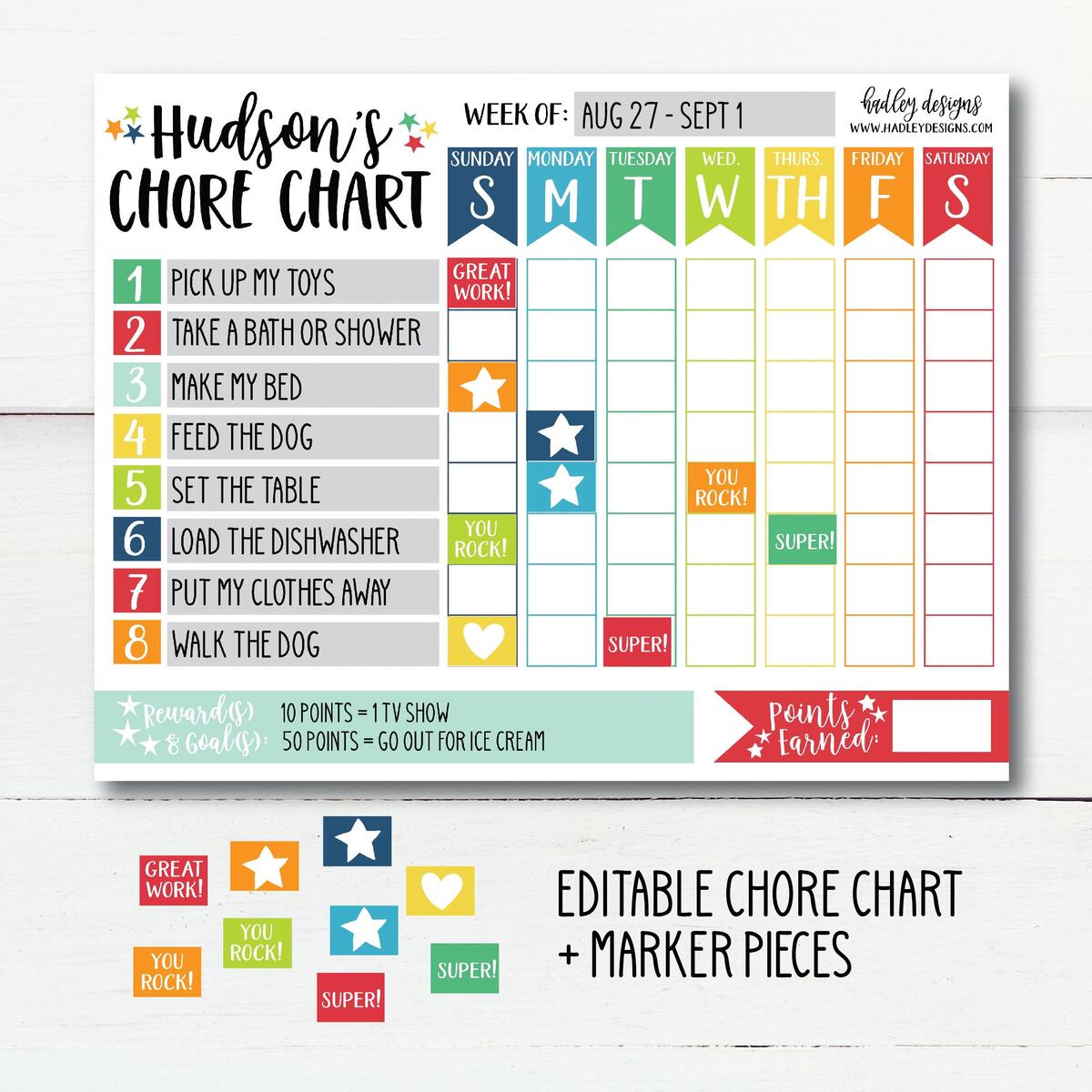 Behavior Chart Chore Board Routine Chart Toddler Chore Chart Boys Chore Chart Girls Chore Chart Household Chores Weekly Chores Task Etsy Israel