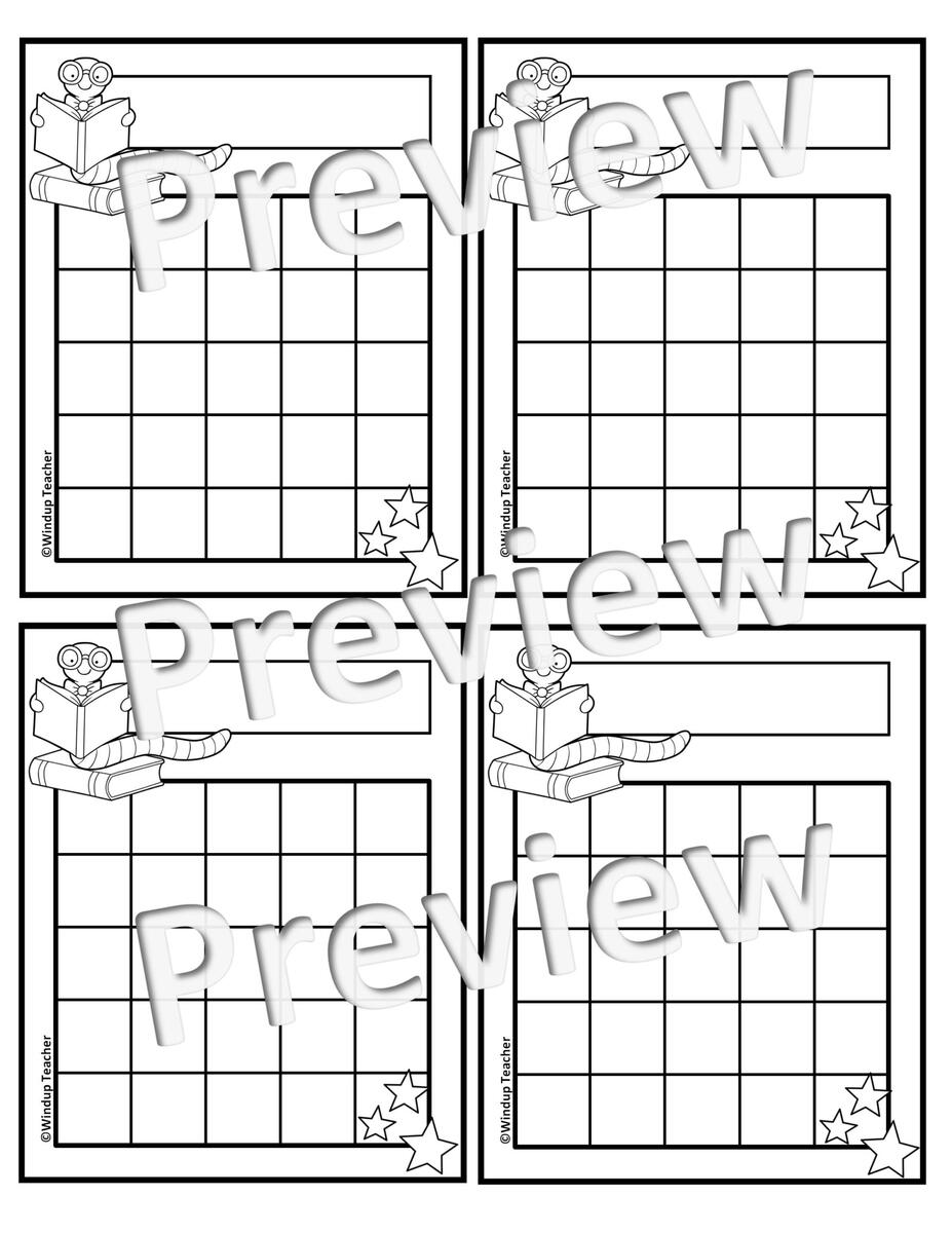 Bookworm Reading Sticker Charts Made By Teachers
