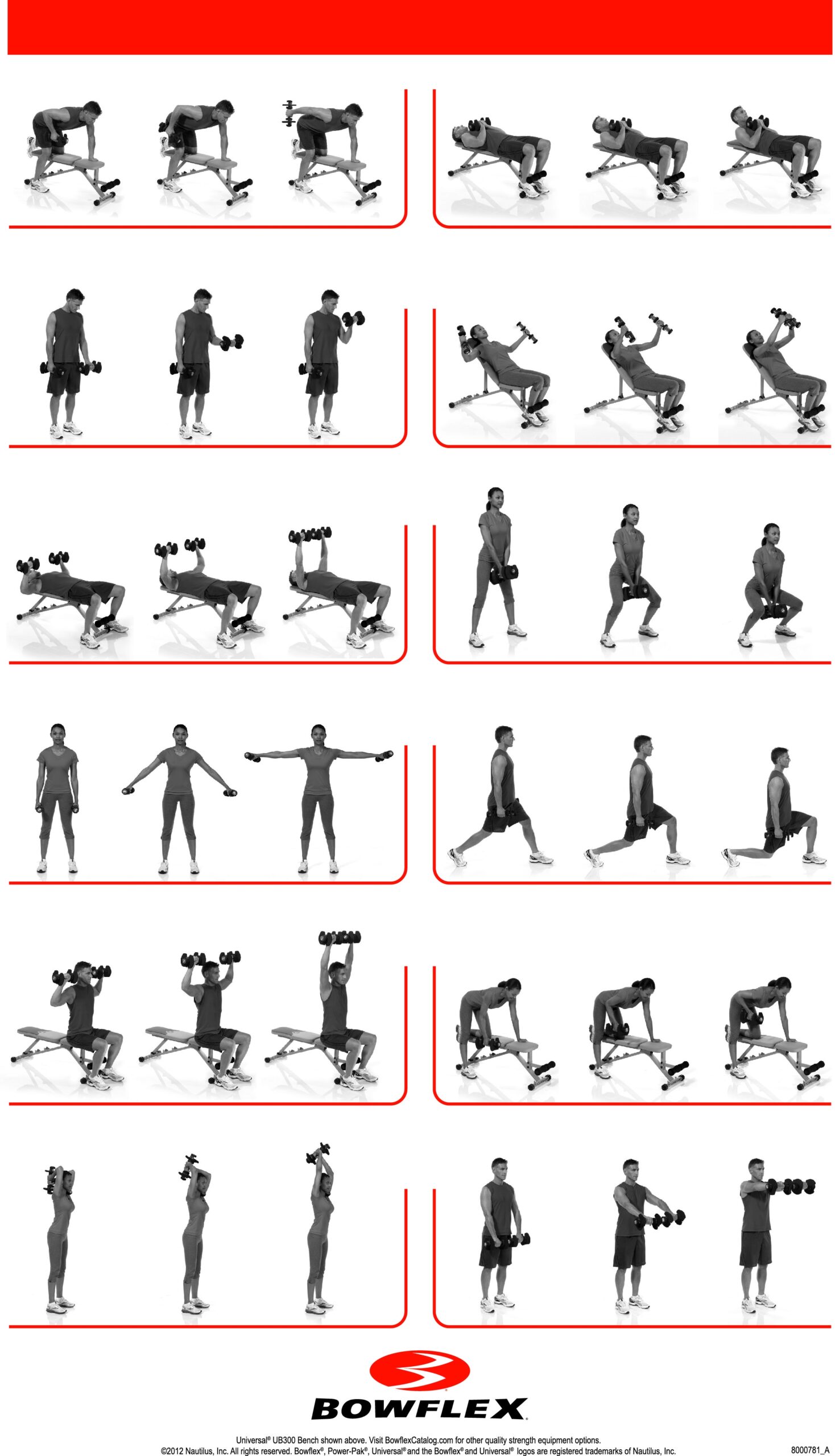 Bowflex Printable Home Gym Exercise Chart Machine Bowflex Blaze Home Gym Manual Leg Workouts Workout Chart