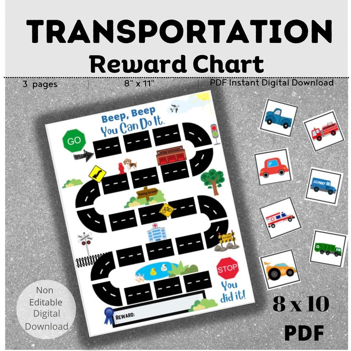 Car Rewards Chart Etsy