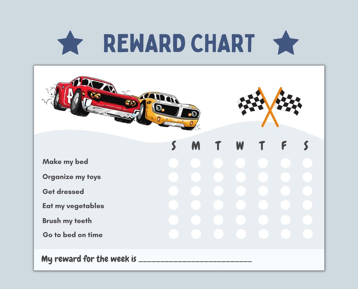 Car Rewards Chart Etsy