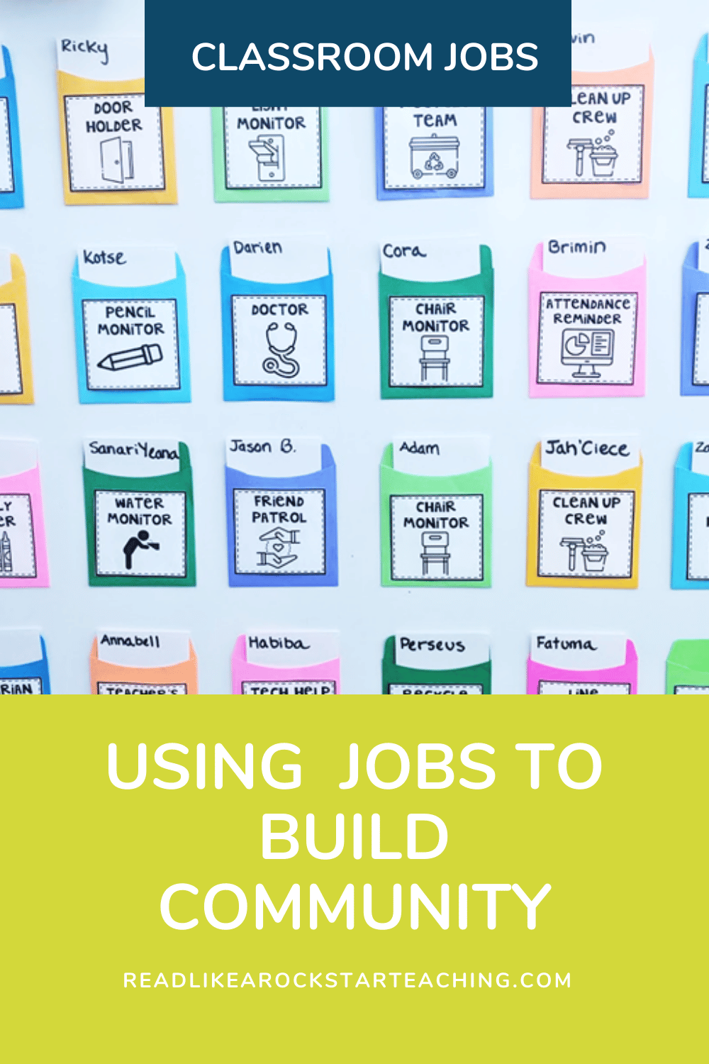 Classroom Jobs To Build Community K 2 Naomi O Brien Read Like A Rockstar