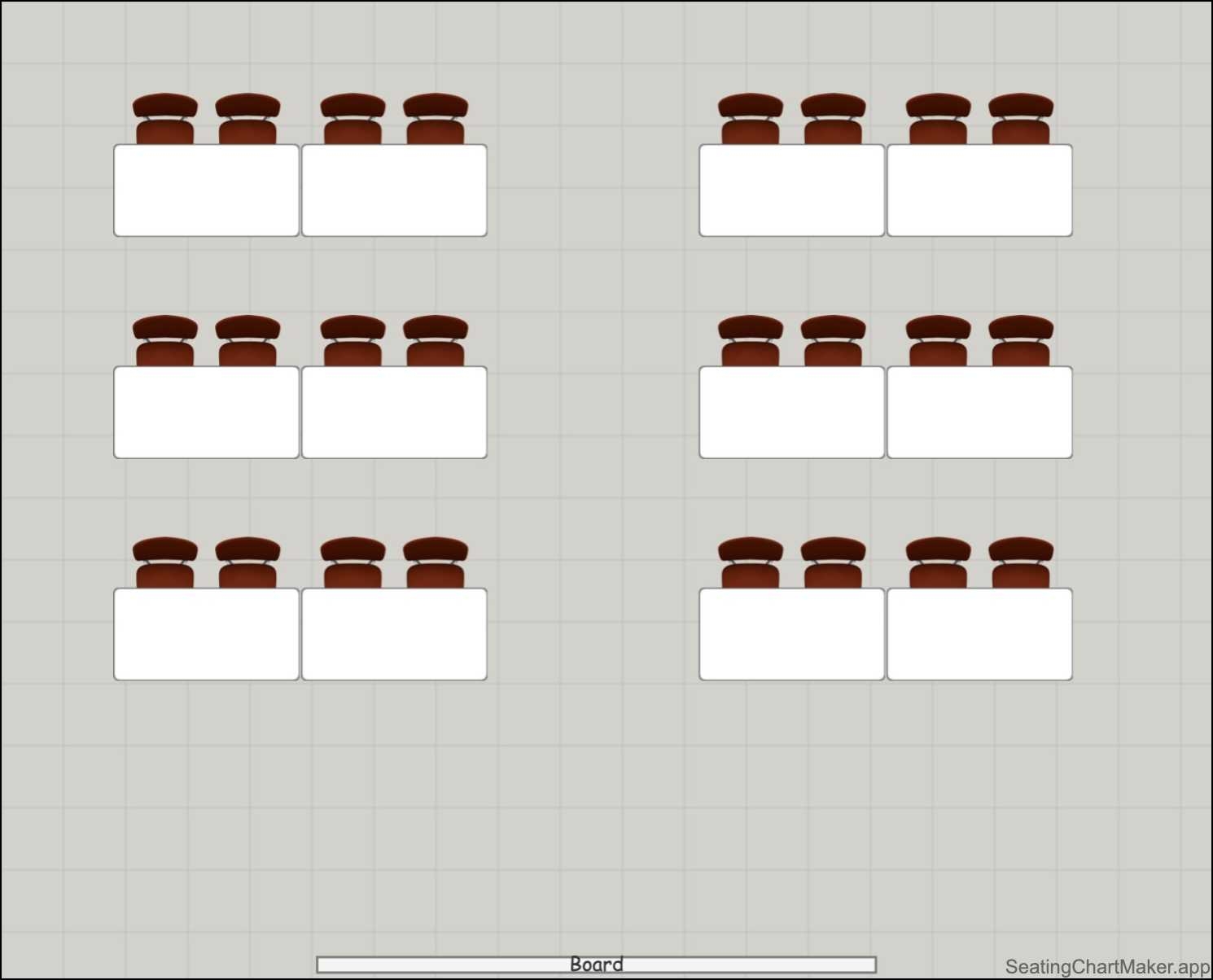 Classroom Seating Chart Templates Editable