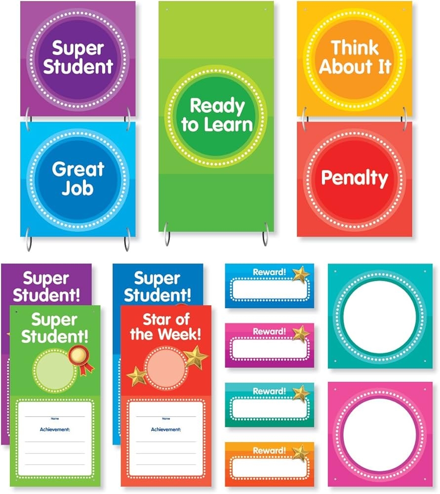 Color Your Classroom Behavior Clip Chart Mini Bulletin Board Scholastic Scholastic 9781338127898 Amazon Books