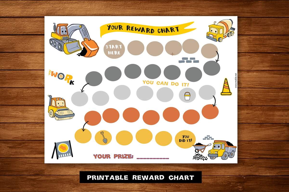Printable Reward Charts Boy Girl The Girl Creative