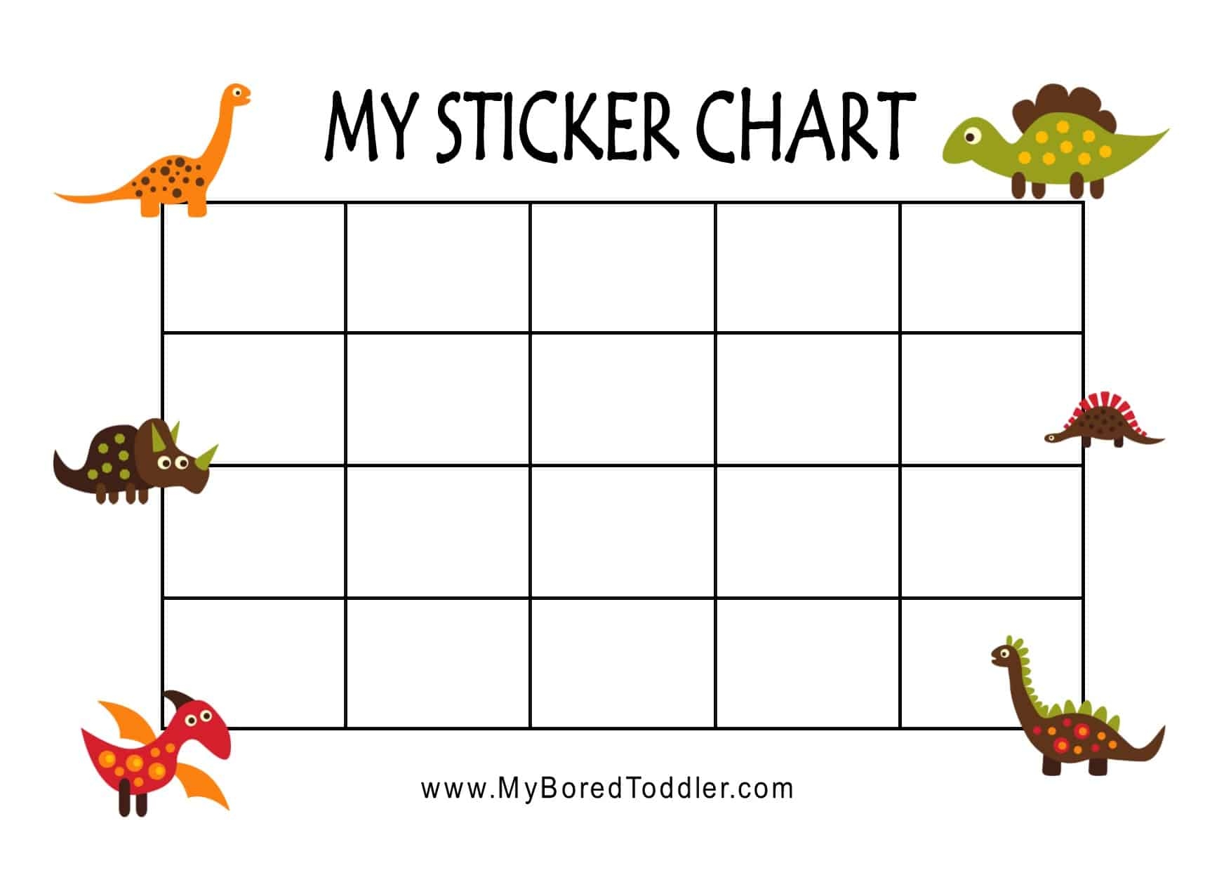 Dinosaur Sticker Reward Chart Sticker Reward Chart Reward Chart Boys Reward Chart Toddler Reward Chart Potty Chart Behavior Chart Etsy