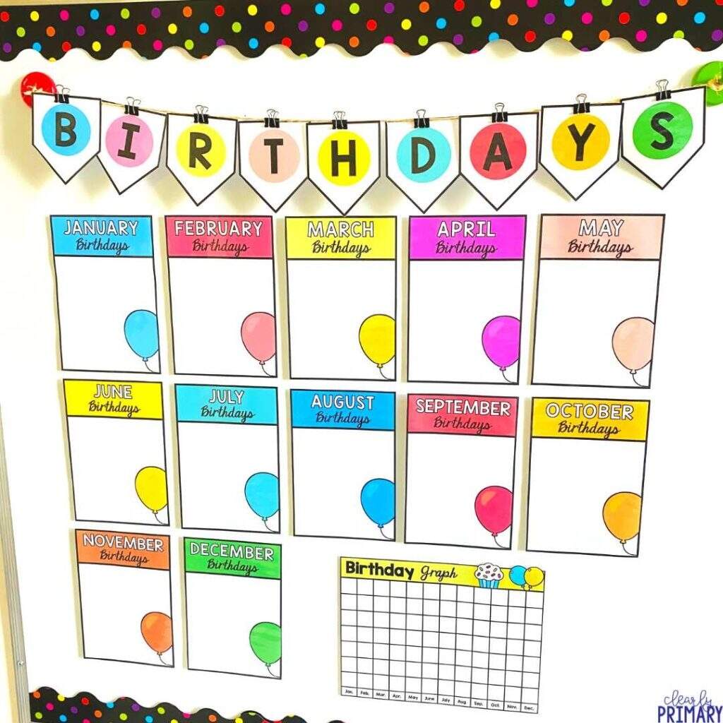 Easy Classroom Birthday Chart Ideas Easy Classroom Birthday Chart Ideas