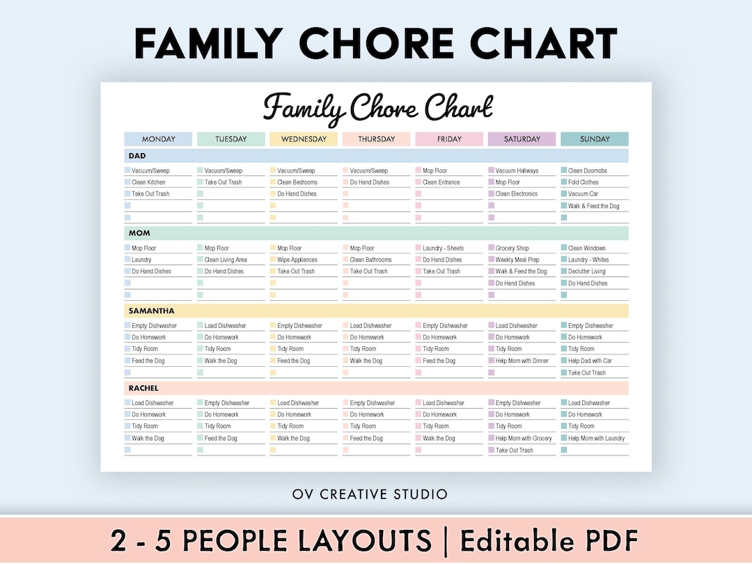 Editable Family Chore Chart Printable Weekly Chore List Kids Adults Chore Chart Cleaning Schedule Cleaning Planner Checklist PDF Etsy Editable Family Chore Chart Printable Weekly Chore List Kids Adults Chore Chart Cleaning Schedule Cleaning Planner Checklist PDF Etsy
