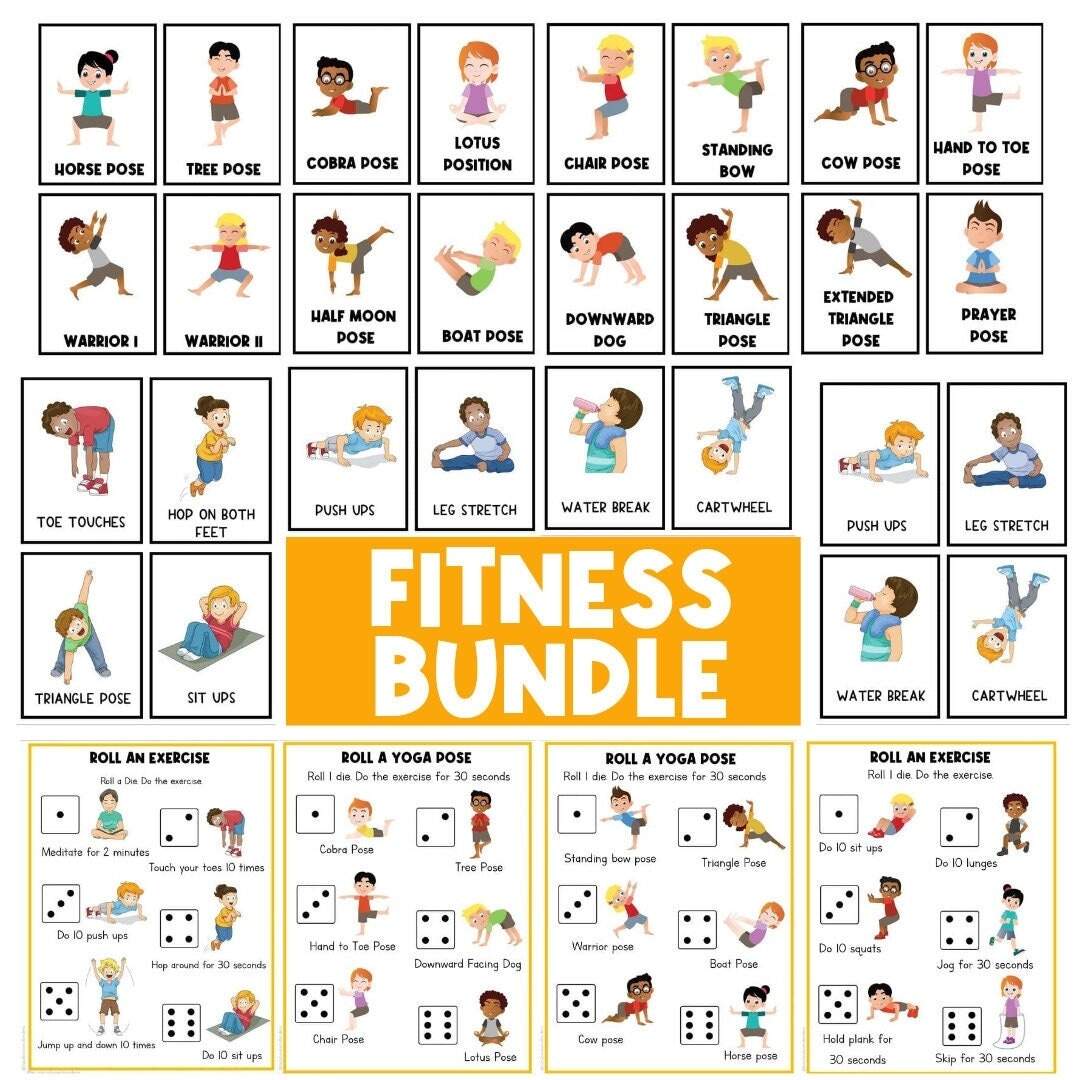 Exercise Chart Kids Easy Exercise For Kids Simple Workout Strength Home Workout Fun Circuit Workout