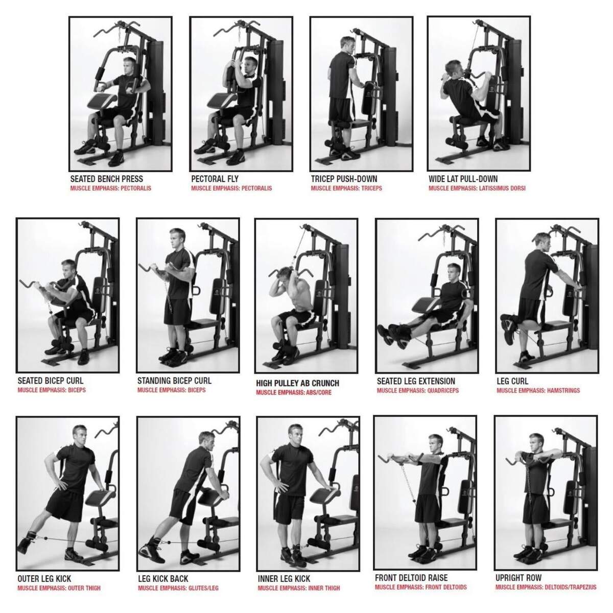 Exercise Chart Pdf Marcy Home Gym Workout Routine Marcy Smith Machine Marcy Exercise Chart Smith Machine