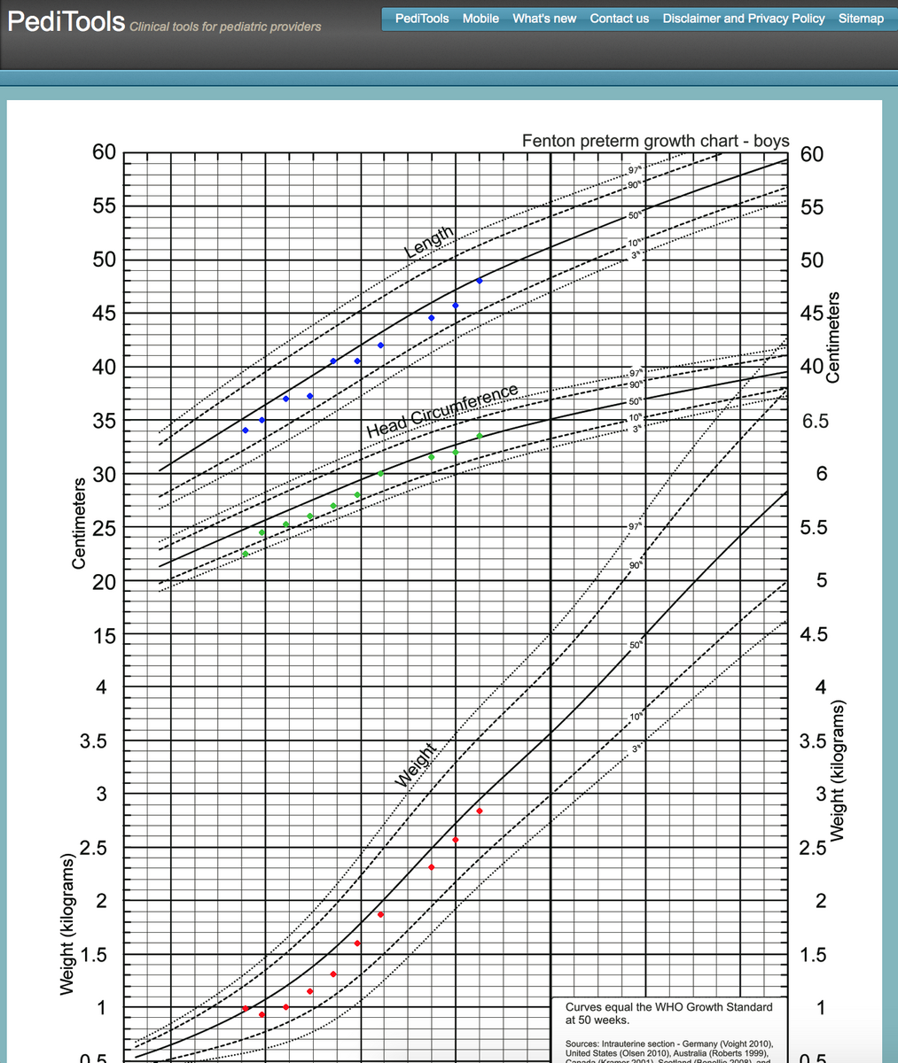 Fenton 2013 Electronic Growth Chart Gestational Baby Growth Chart In PDF Download Template