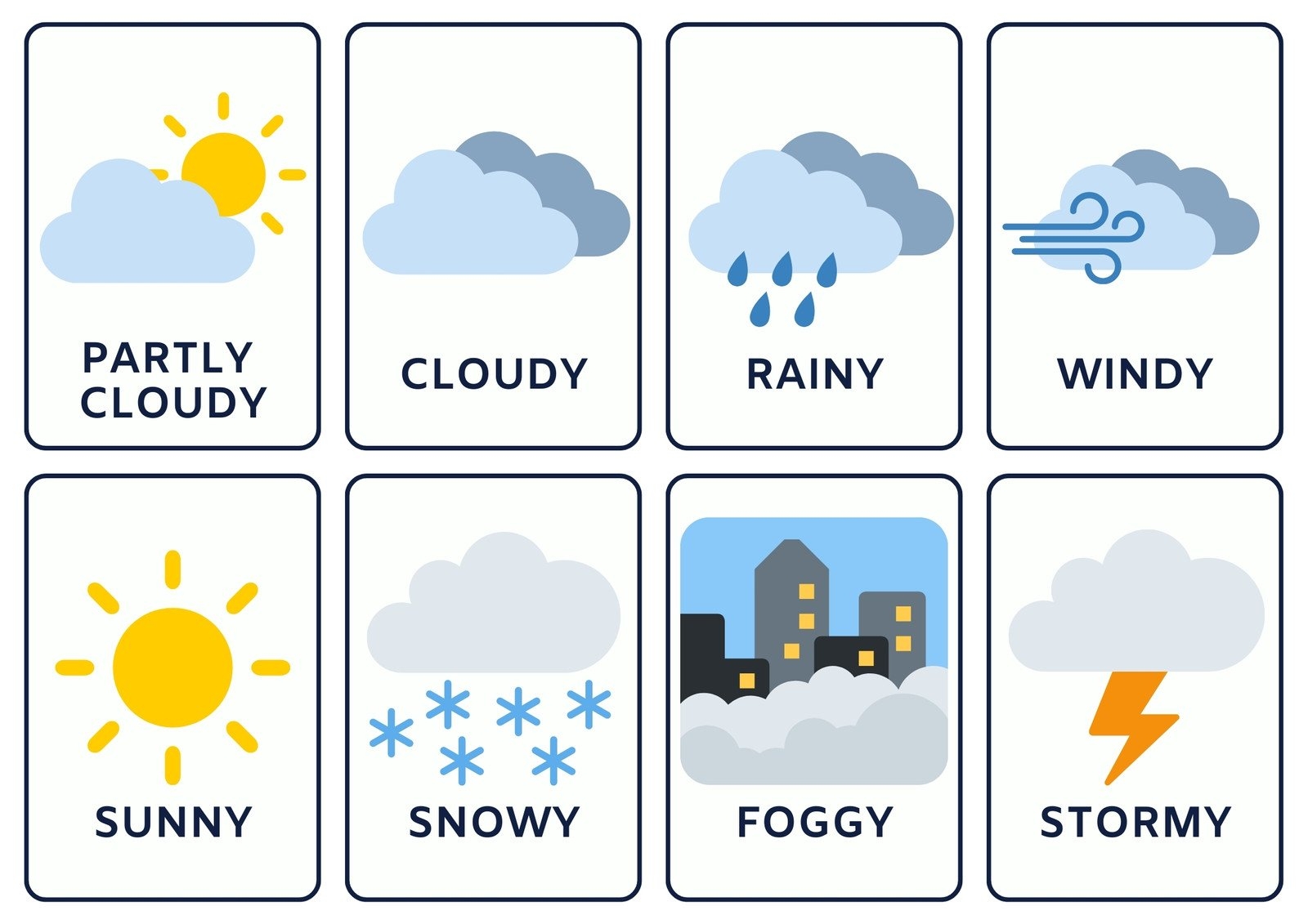 Free And Customizable Weather Templates