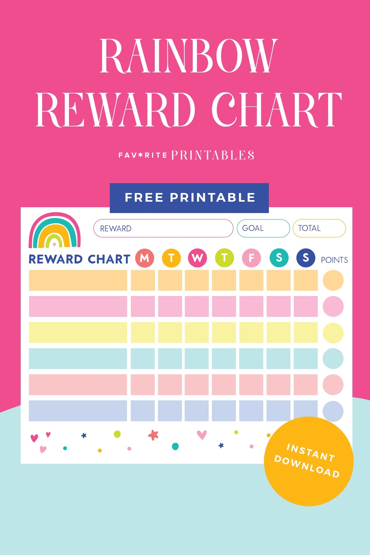 Free Printable Rainbow Reward Chart For Kids Favorite Printables Free Printable Rainbow Reward Chart For Kids Favorite Printables