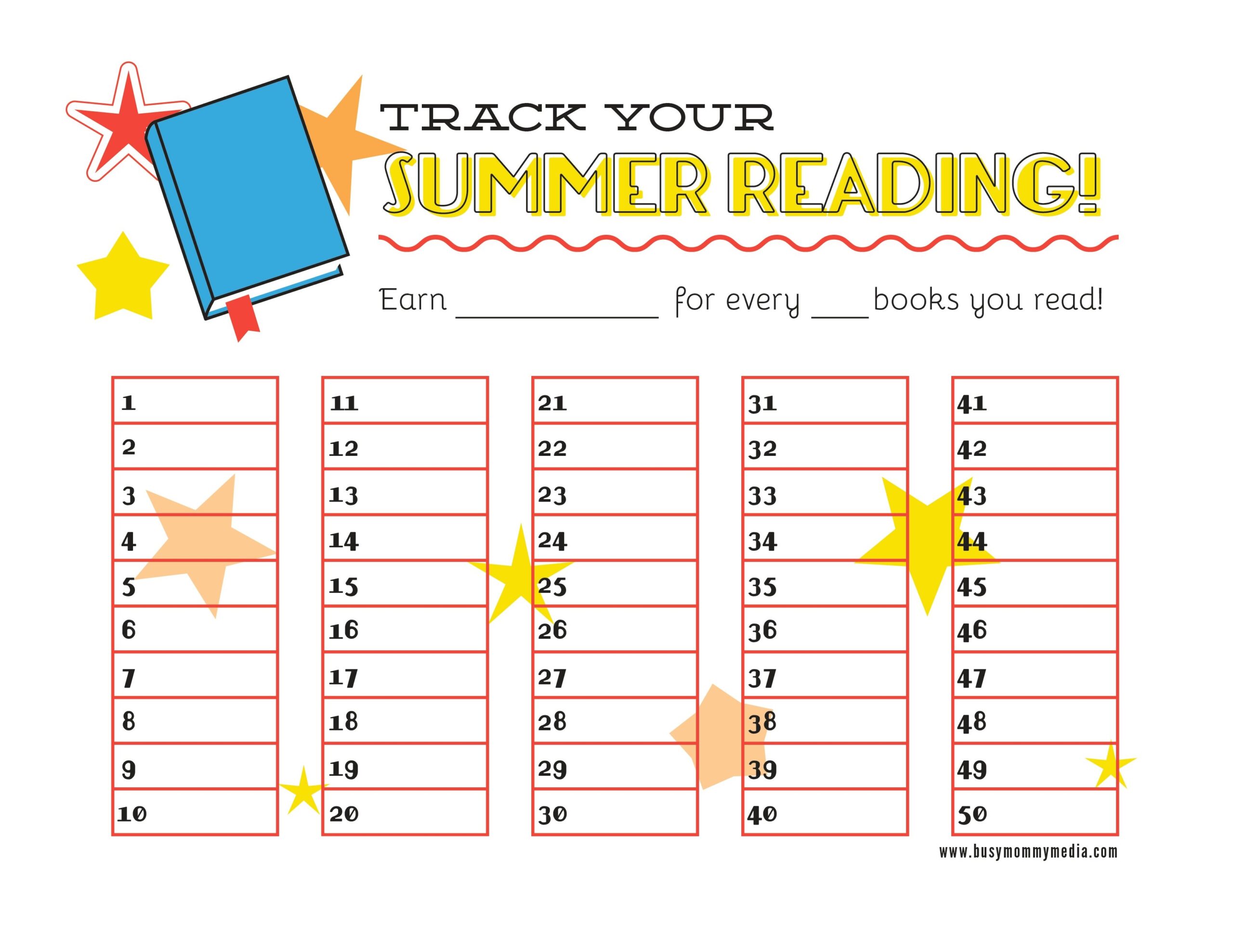 Summer Reading Chart And Summer Reading Club Lipgloss And Crayons