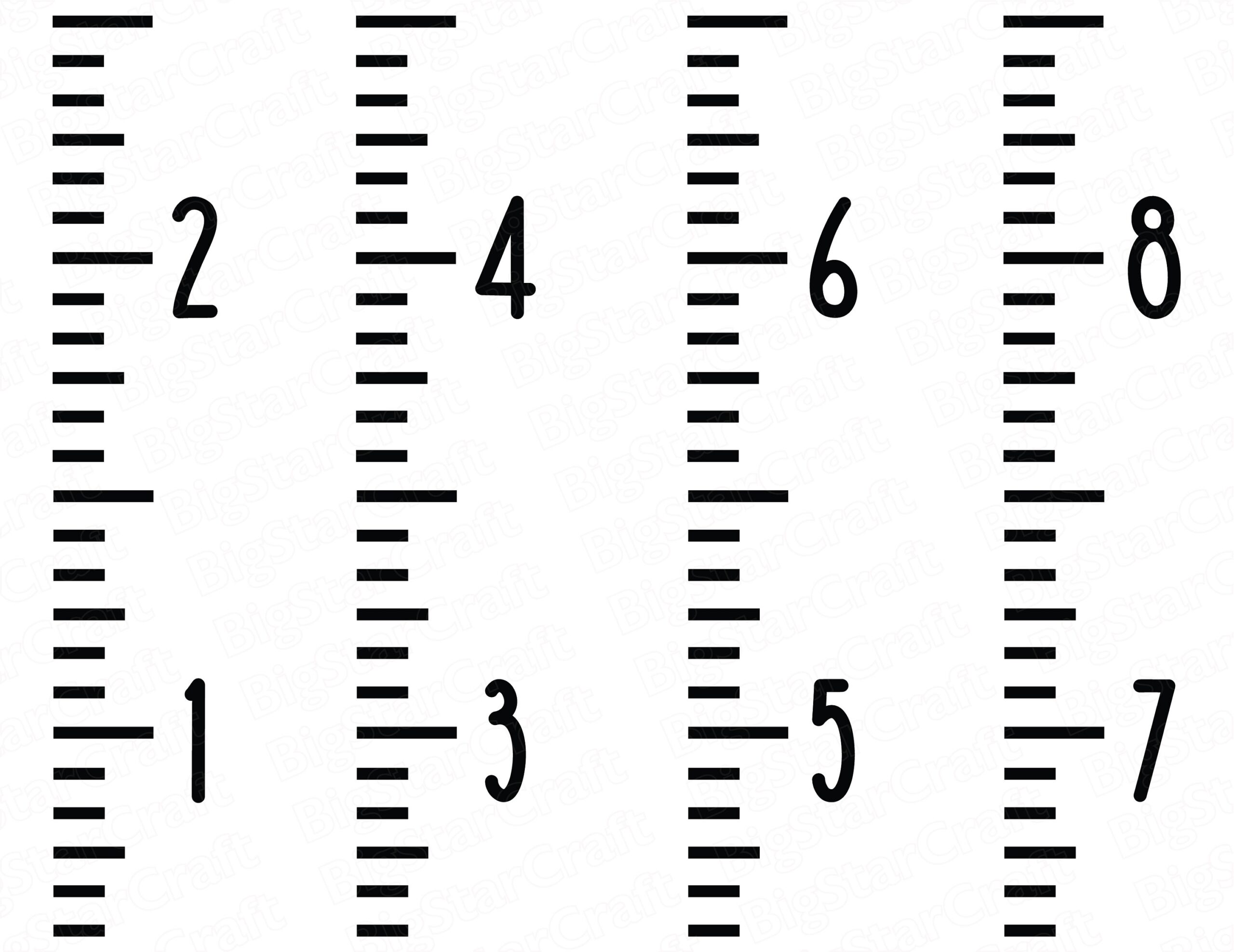 Growth Chart SVG Kids Wall Ruler Cut File Digital Download Etsy Ireland