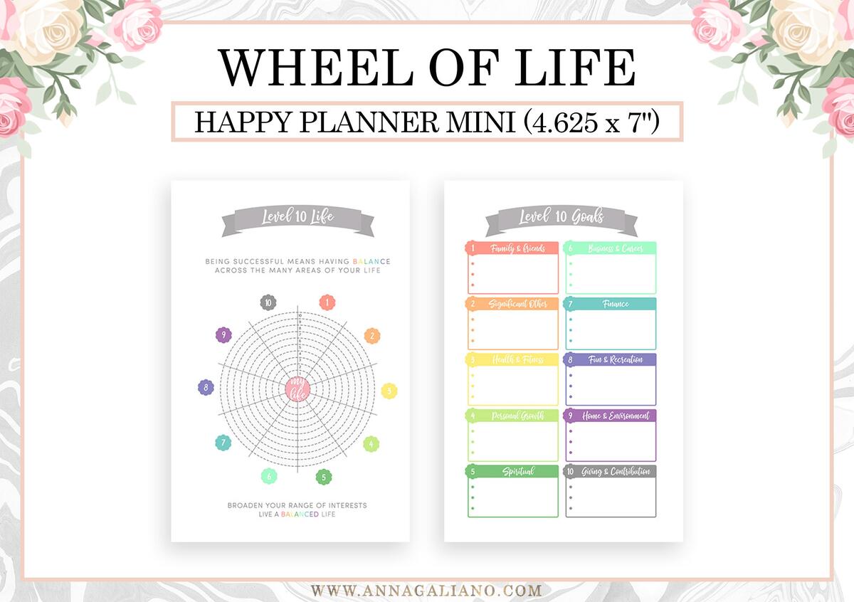 Happy Planner Mini Inserts Printable New Year Planner Resolutions Planner Level 10 Life Printable Goal Planner Goal Setting MAMBI Mini Etsy