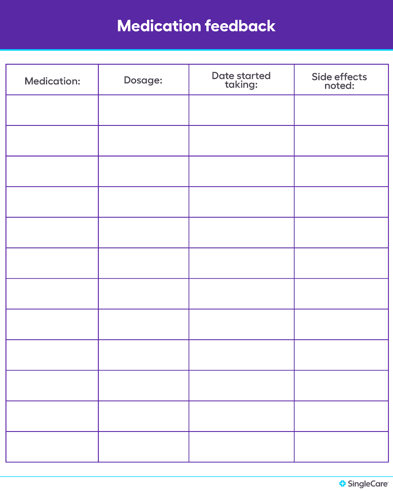 Helpful Medicine Chart Template For Tracking Your Meds Monday Blog