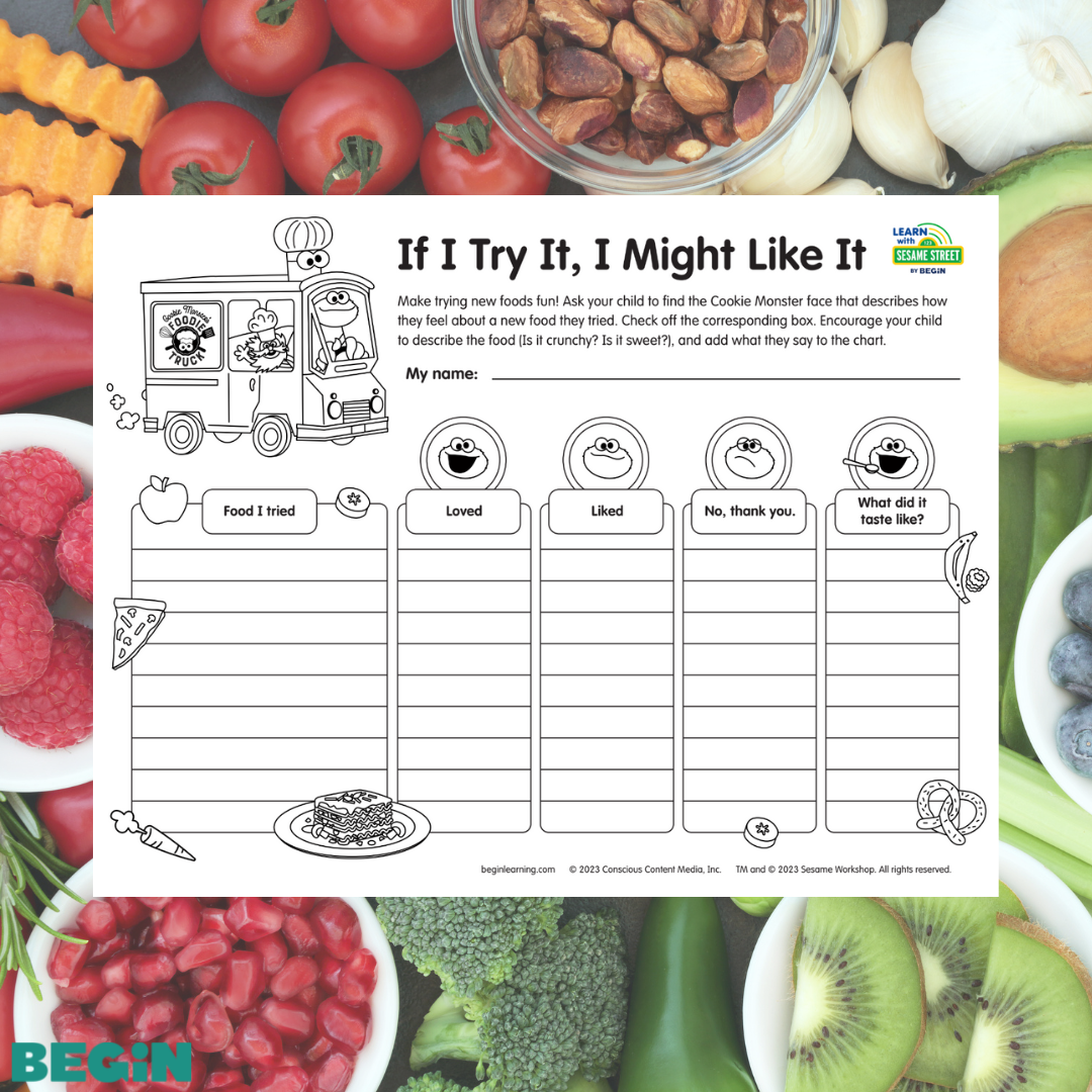 If I Try It I Might Like It FREE Printable Food Tracker For Kids