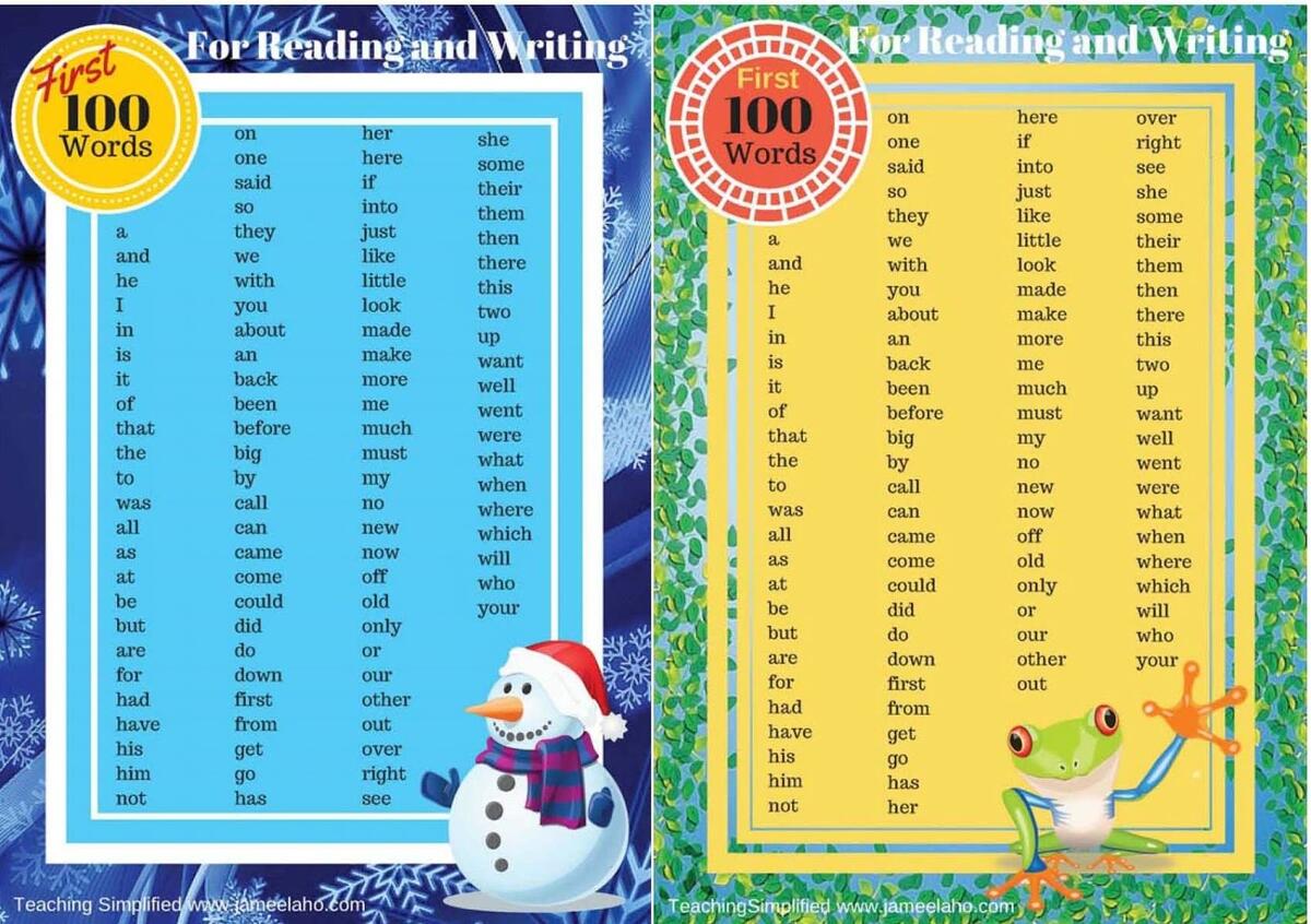 Teacher Created Resources Second 100 Sight Words Pocket Chart Cards