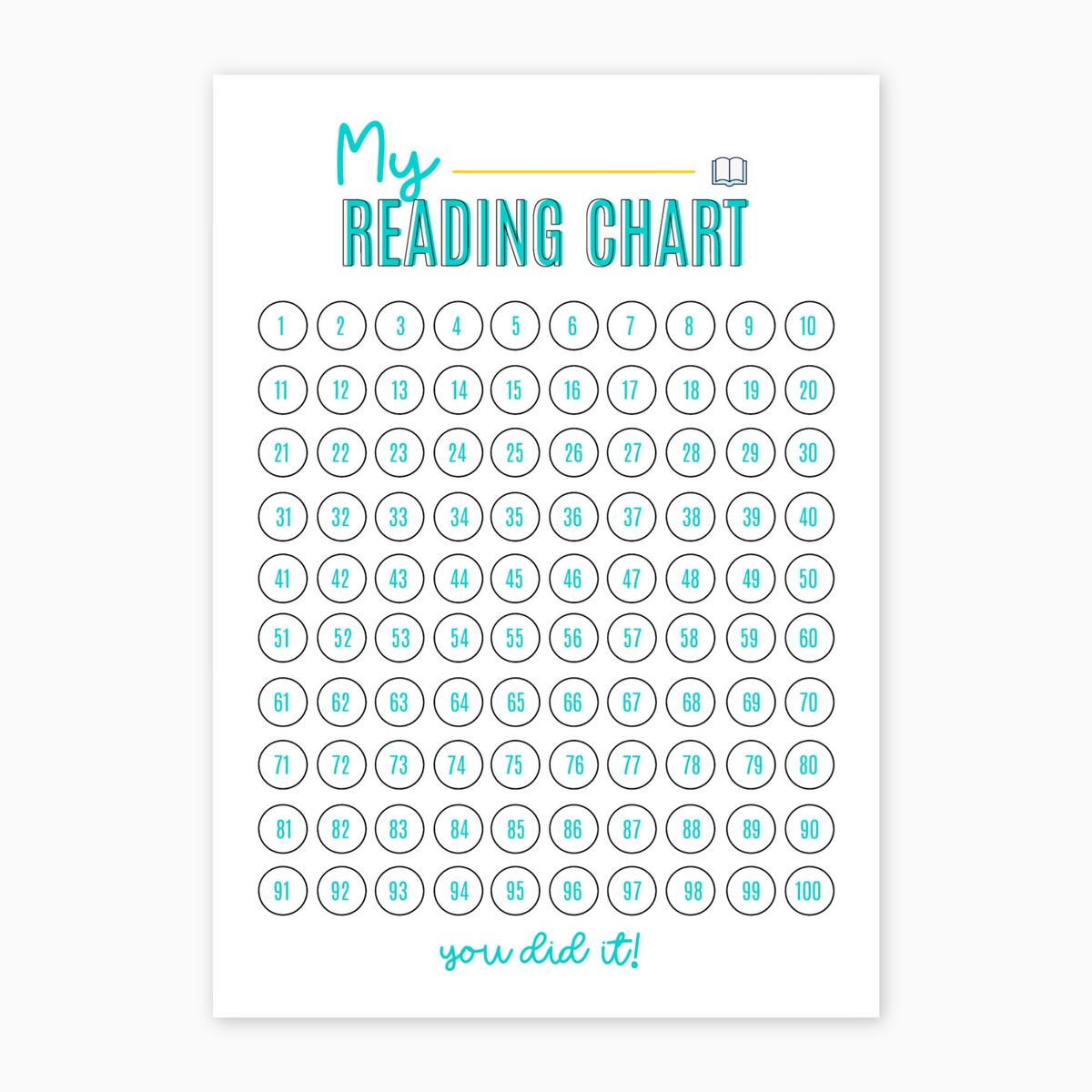 Reading Chart Free Printable Spring Time Doodles