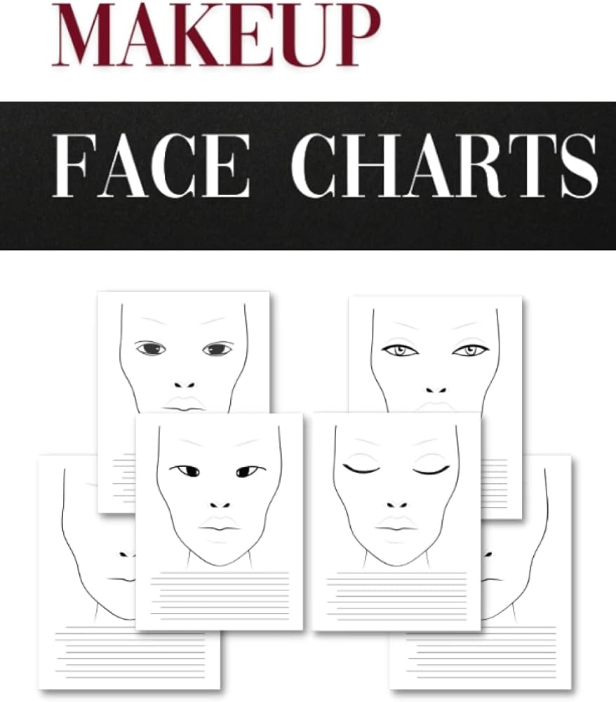 Makeup Face Charts With Different Eye Shapes Academy Anaivi 9798542484976 Amazon Books
