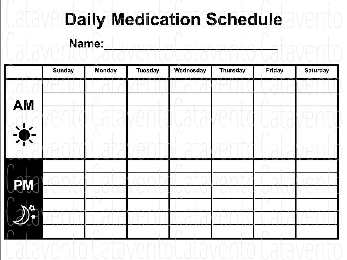 Free Medication List Templates For Patients And Caregivers