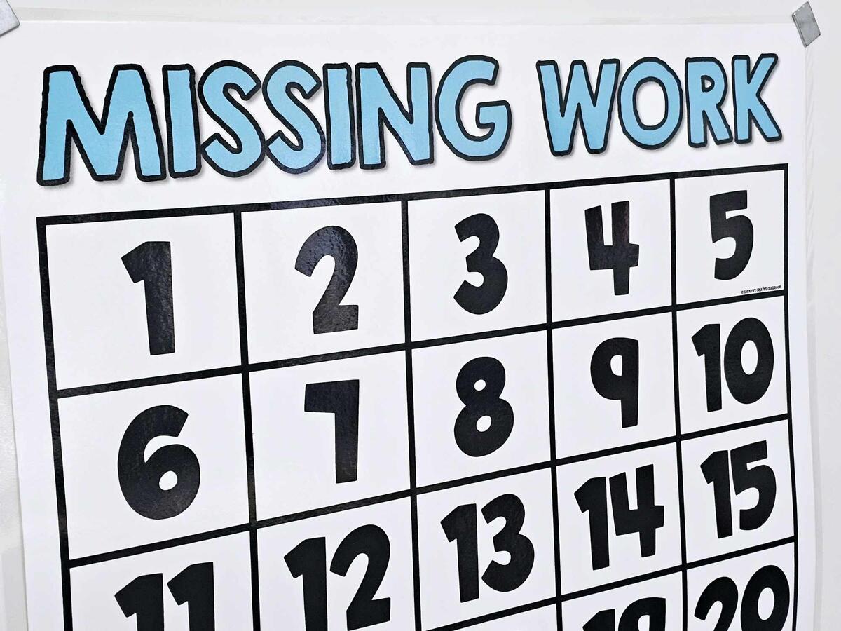 Missing Work Anchor Chart Hard Good Option 4 Number To 35
