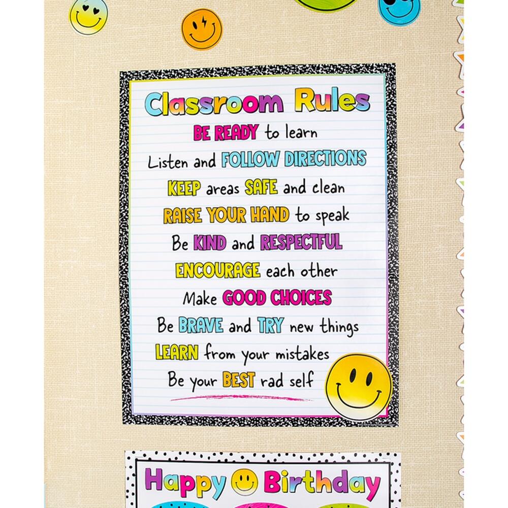 Posters Brights 4Ever Classroom Rules Chart