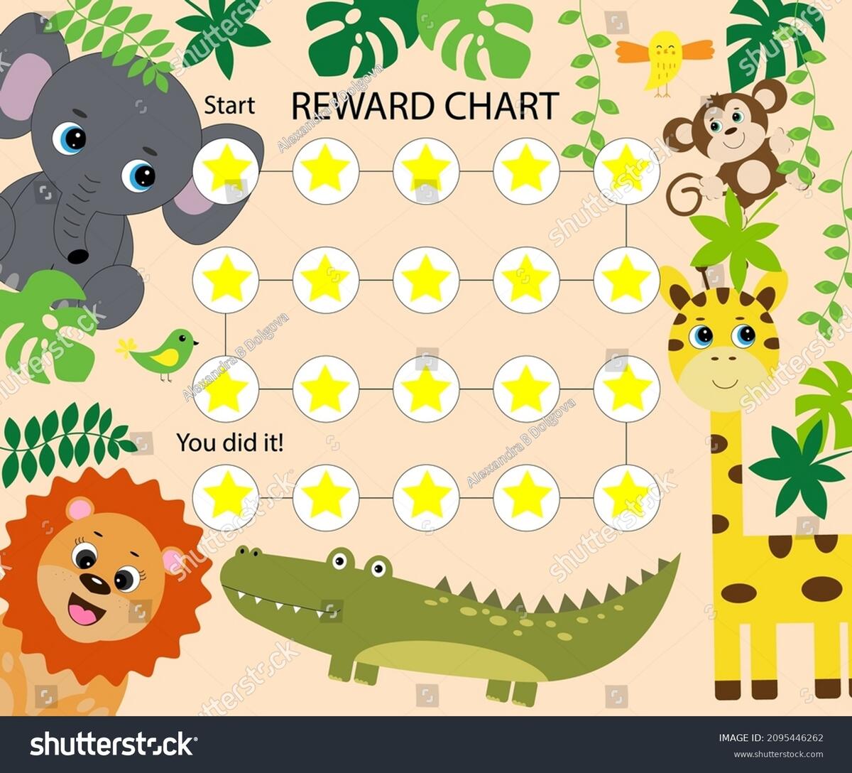 Print Chart Reward Great Way Encourage Stock Vector Royalty Free 2095446262 Shutterstock