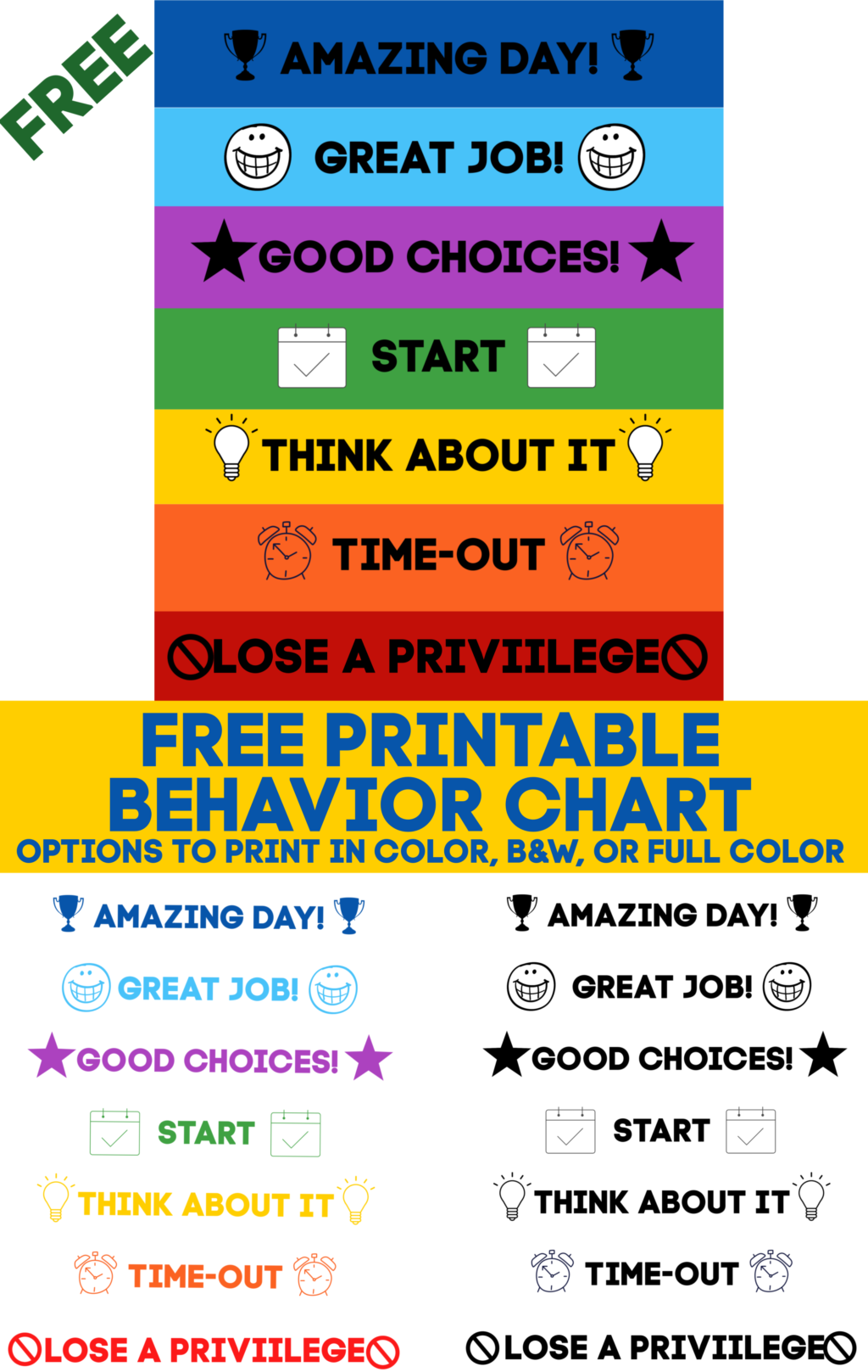 Blank Reward Chart Printable The Girl Creative