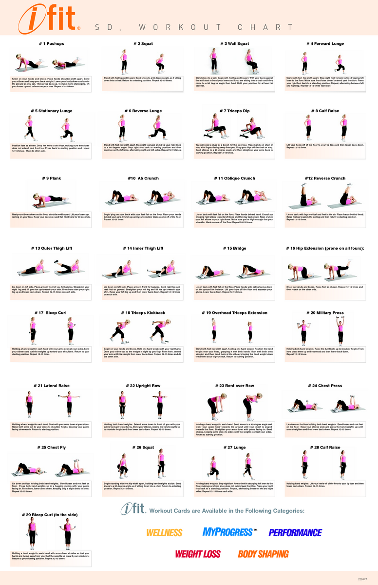 Printable Free Workouts Free Printable Gym Routine Exercise Chart Printable Dumbbell