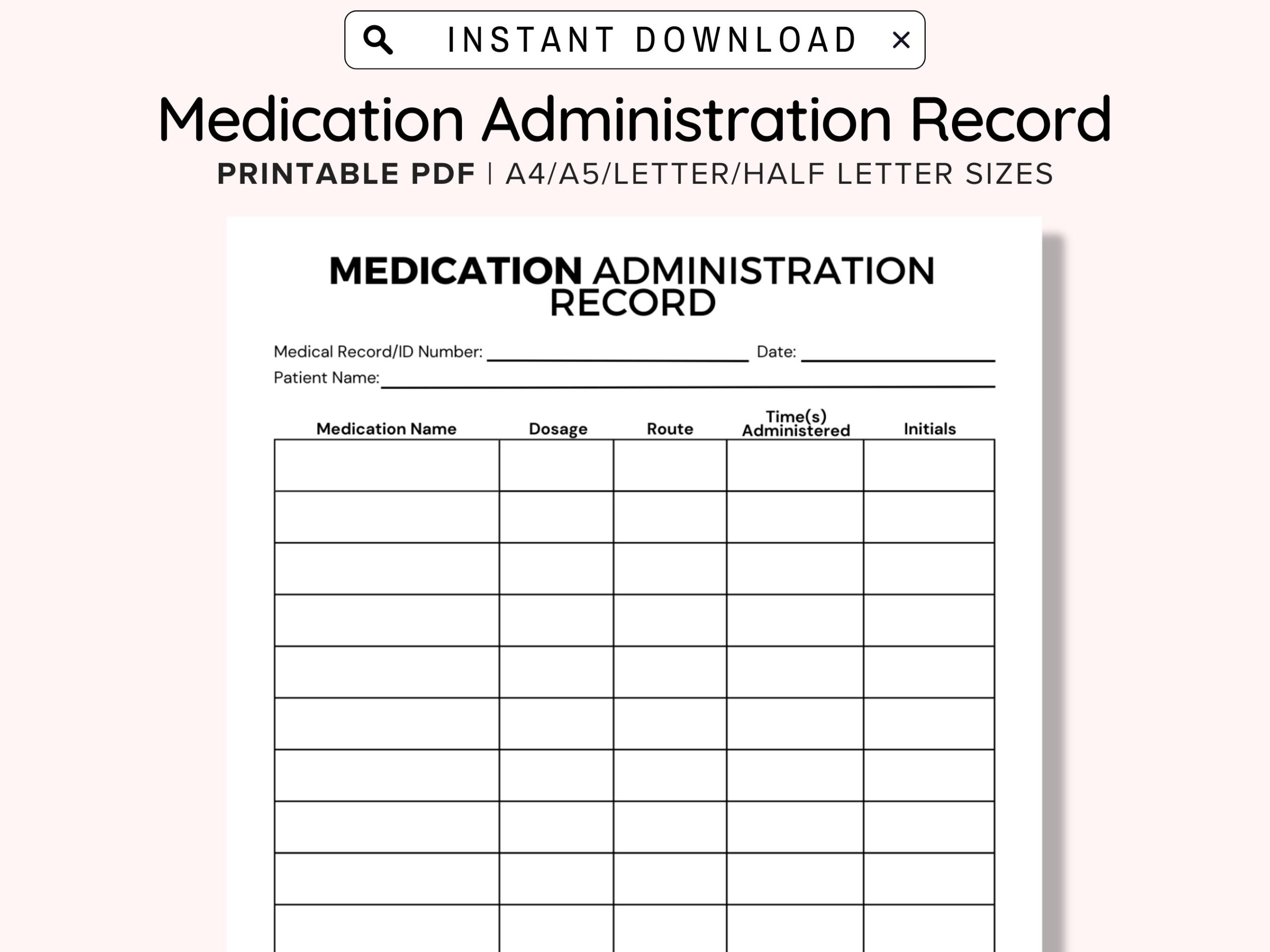 Free Medication List Templates For Patients And Caregivers
