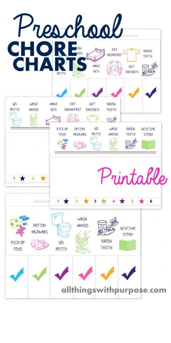 10 Free Printable Chore Charts IMOM