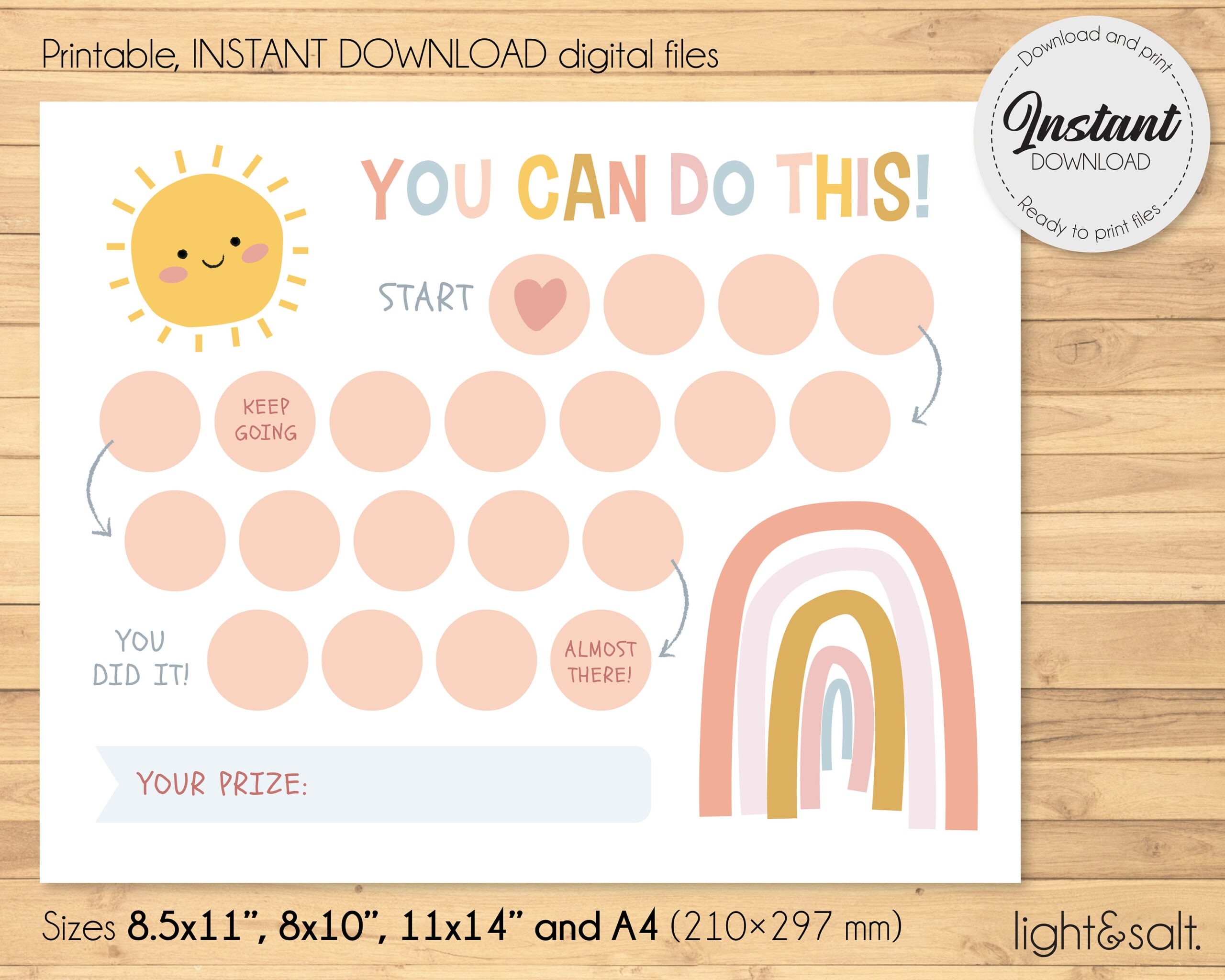 Printable Reward Chart Behavior Chart Girl Sticker Chart Rainbow Reward Chart Potty Reward Chart Potty Training Act Of Kindness Chart Etsy