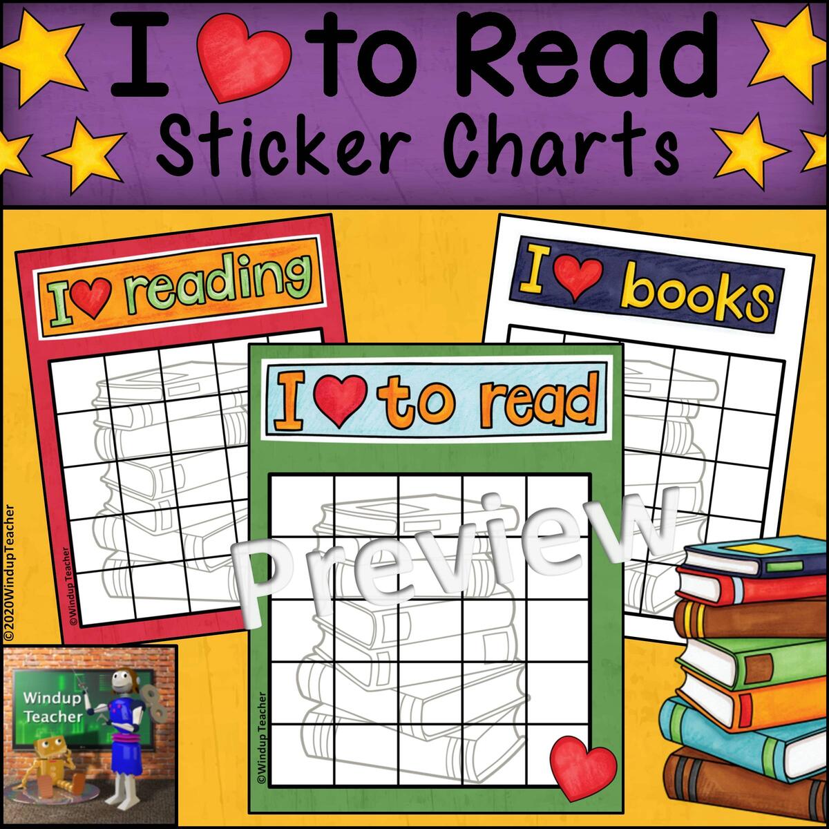 Reading Sticker Charts Made By Teachers
